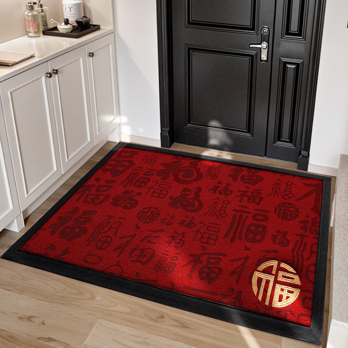 Коврик для входной двери в новом китайском стиле Dajiang, грязеотталкивающий резиновый коврик для прихожей, вышитый...