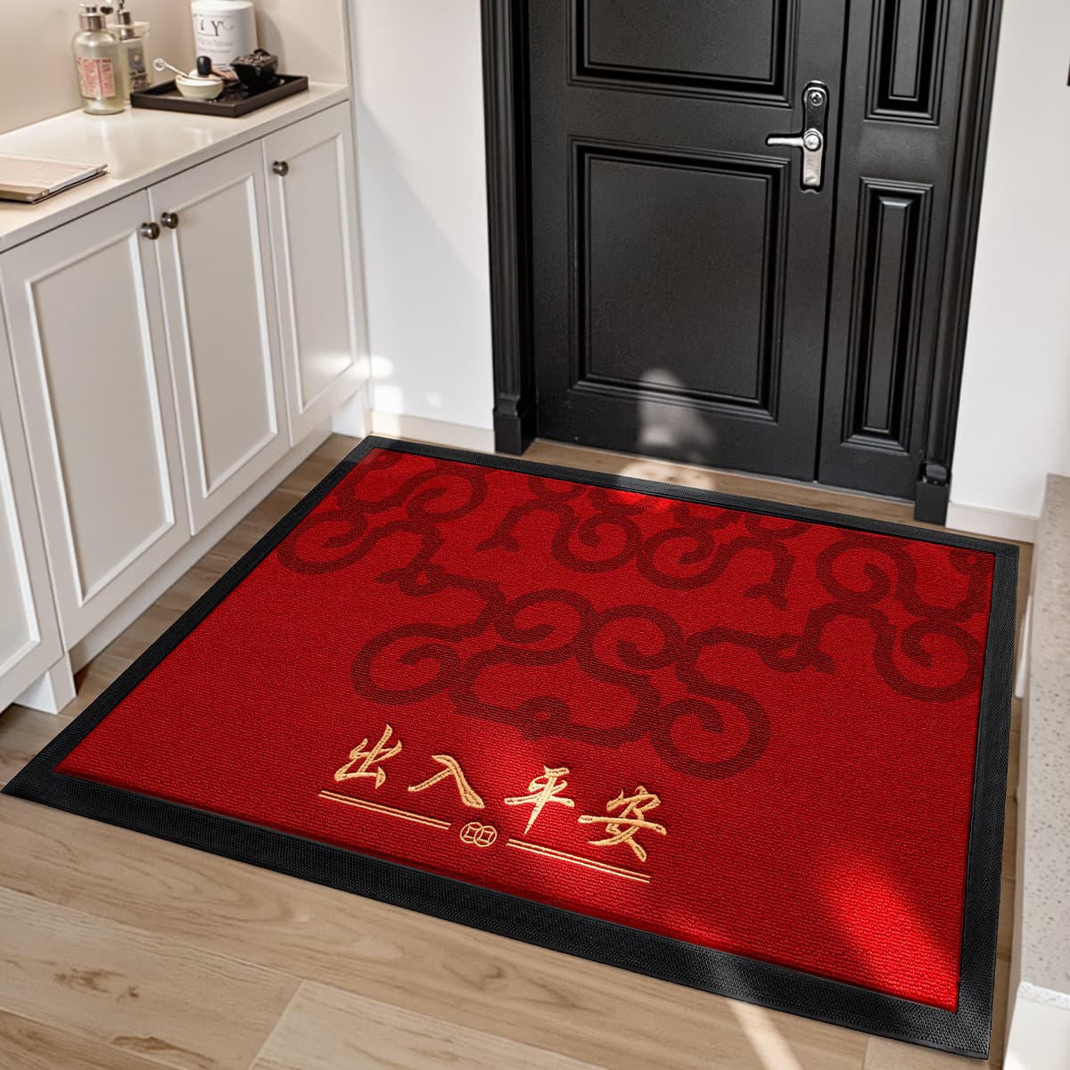 Коврик для входной двери в новом китайском стиле Dajiang, грязеотталкивающий резиновый коврик для прихожей, вышитый...