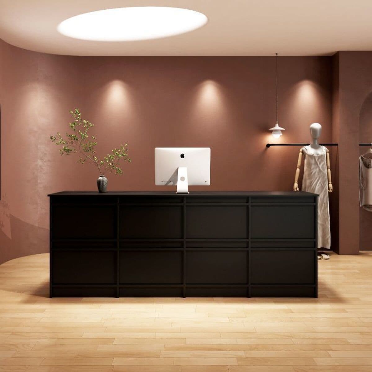 Касса интегрирована в американский бар, теперь ретро-бар новый китайский кассовый стол Салон красоты