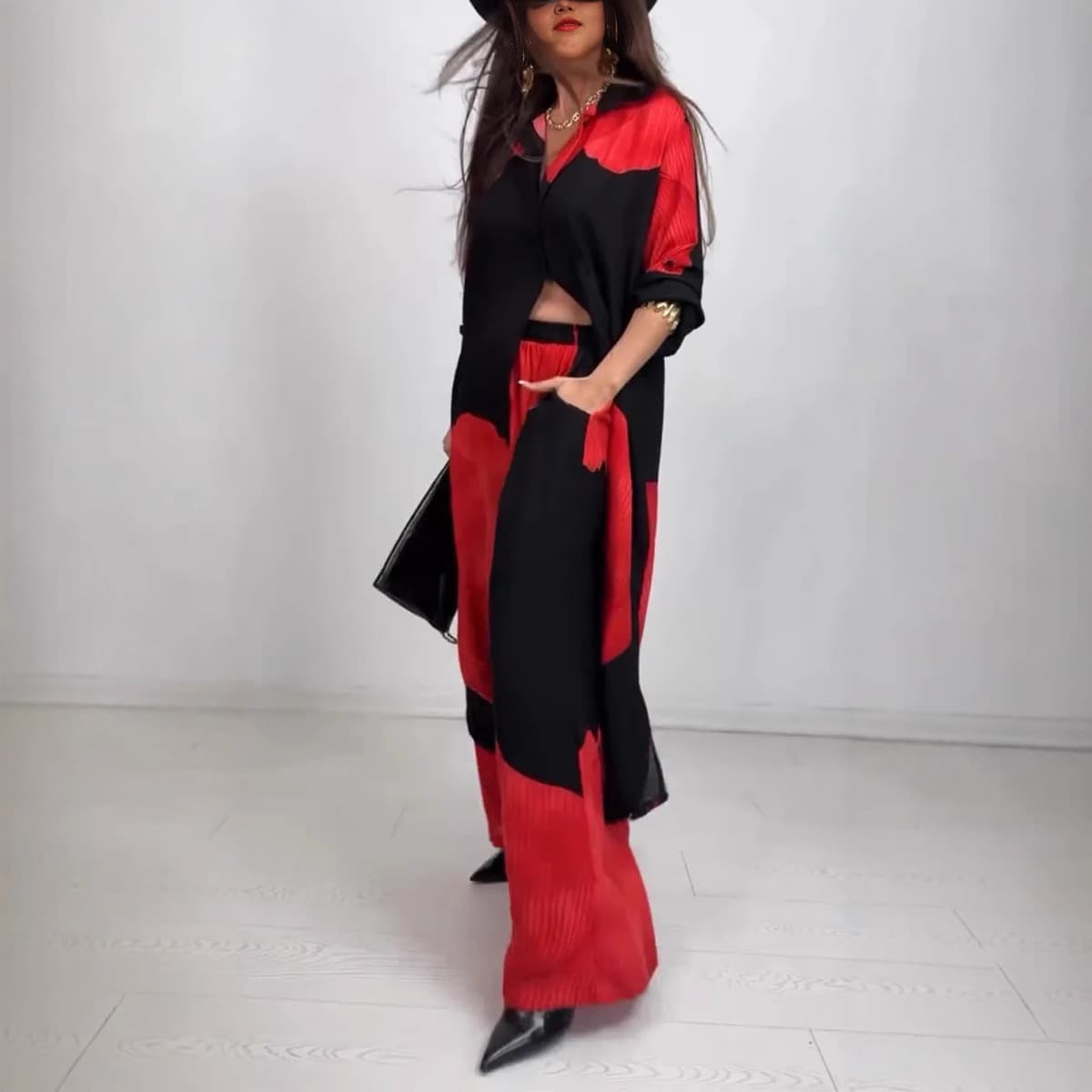 Spot 2025: популярный в Европе и Америке женский кардиган Amazon с принтом, топы и брюки с принтом, рабочая одежда,...