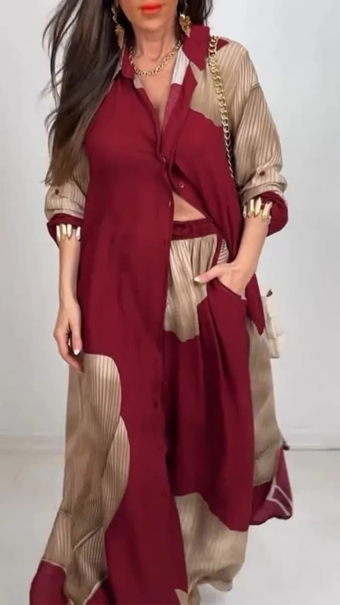 Spot 2025: популярный в Европе и Америке женский кардиган Amazon с принтом, топы и брюки с принтом, рабочая одежда,...