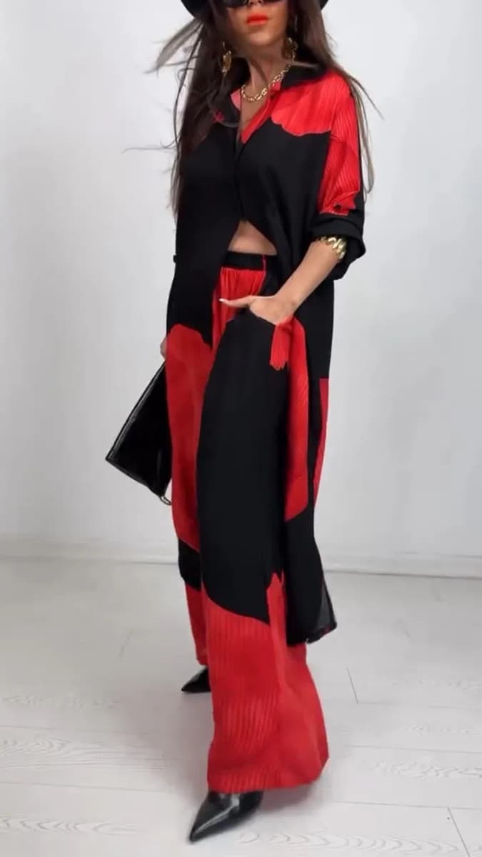 Spot 2025: популярный в Европе и Америке женский кардиган Amazon с принтом, топы и брюки с принтом, рабочая одежда,...