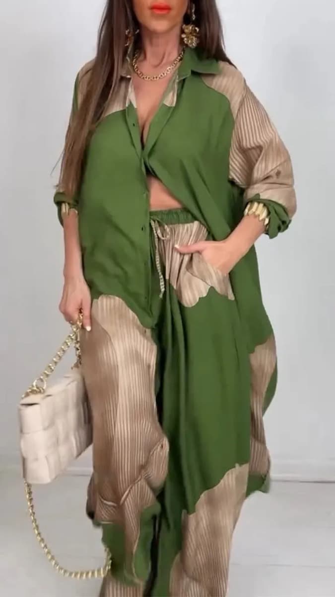 Spot 2025: популярный в Европе и Америке женский кардиган Amazon с принтом, топы и брюки с принтом, рабочая одежда,...