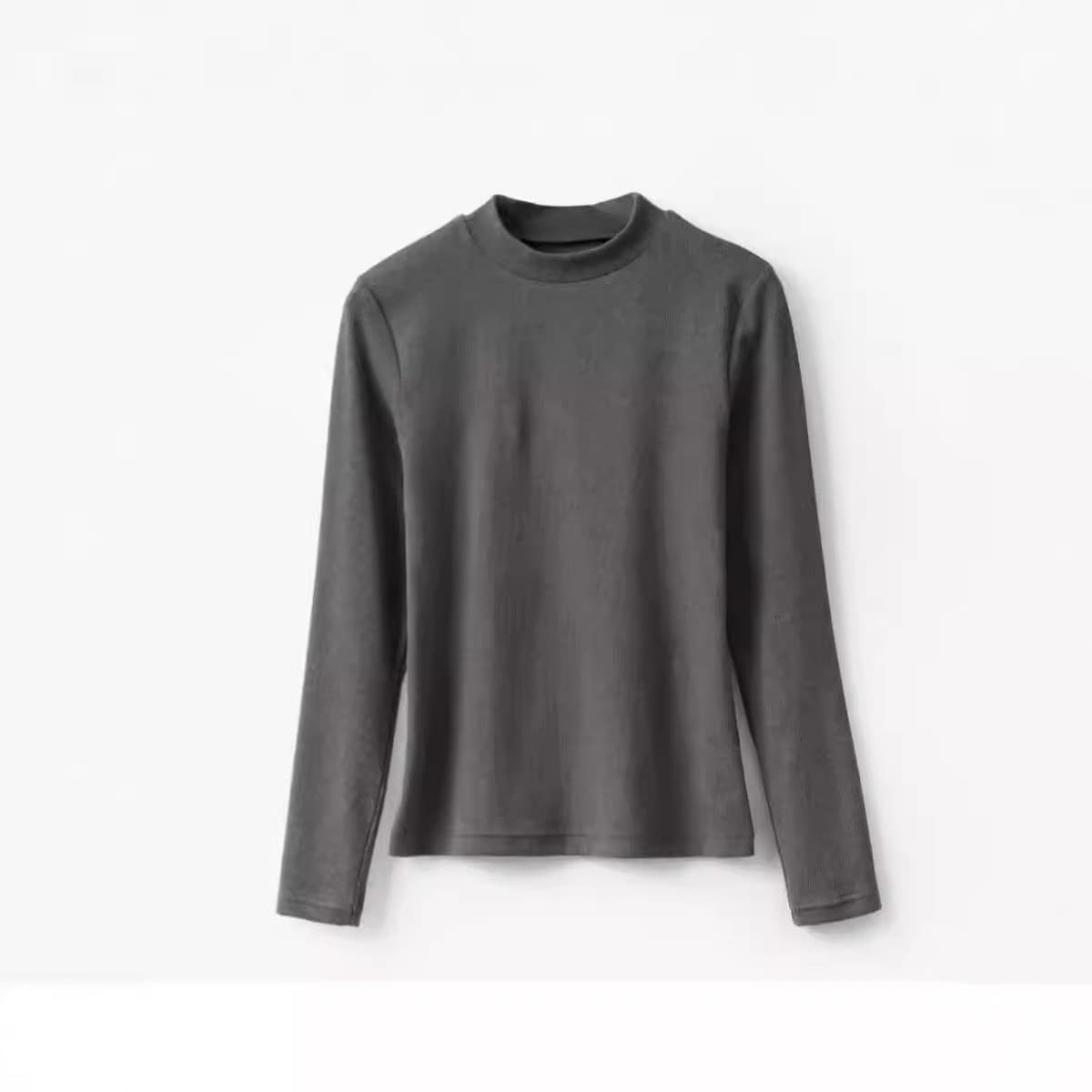 300 Kexo из древесного волокна женские резьбовые полувысокие воротники с длинными рукавами футболка сплошной цвет нижняя...