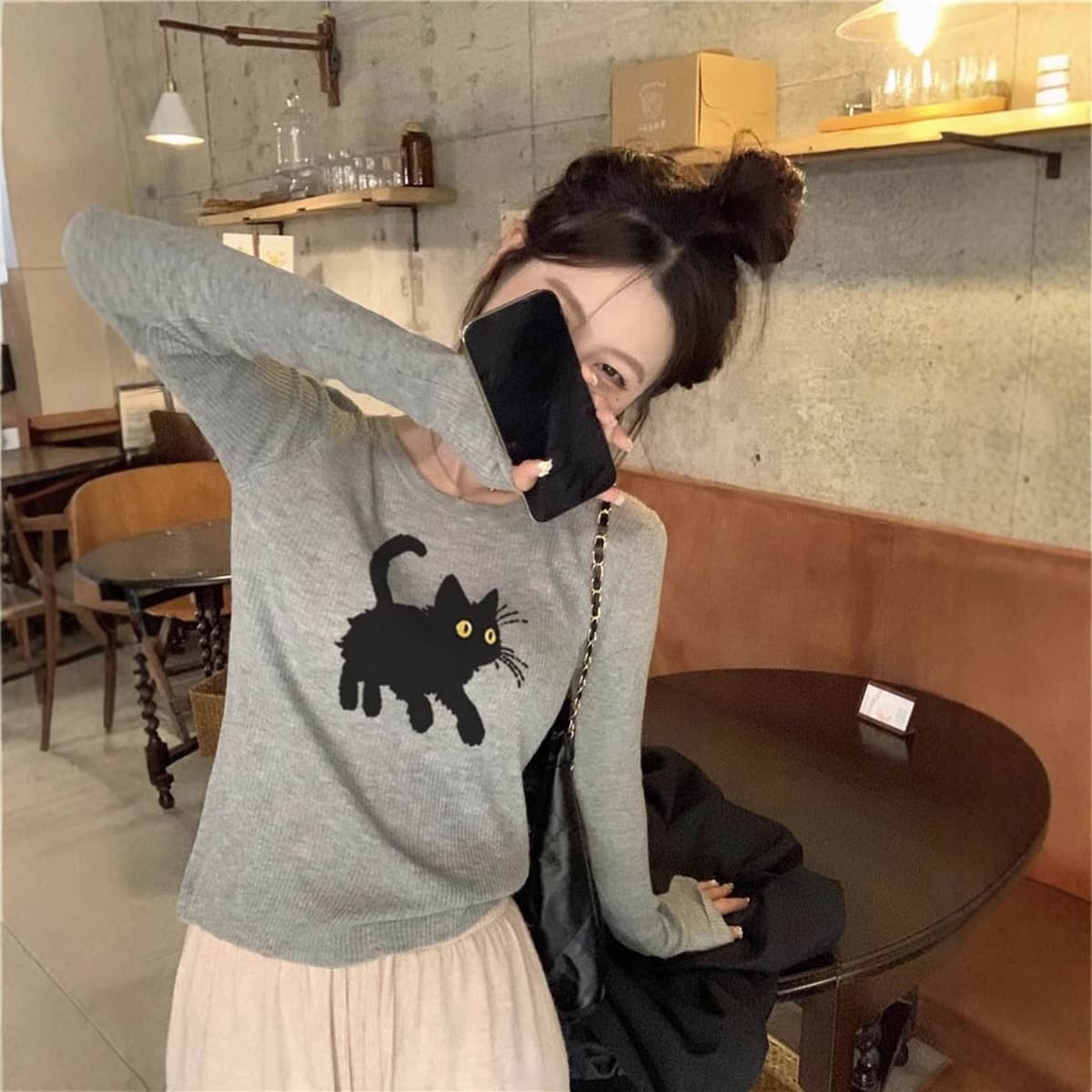 260 кедр бархат с резьбой нижняя рубашка женская новая стройная маленькая рубашка с длинными рукавами осенью и зимой