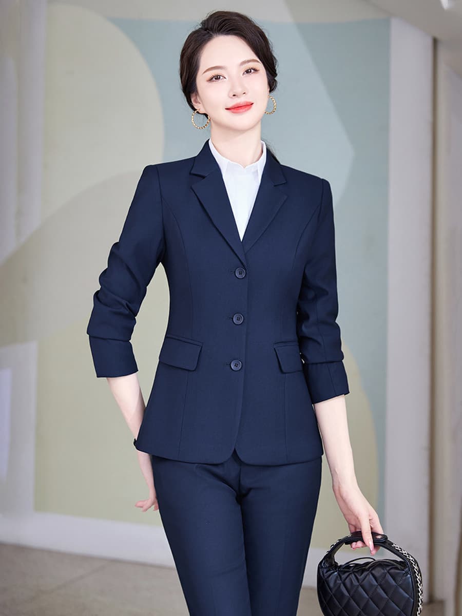 Женский трёхпуговичный блейзер для международных рынков, элегантный наряд для собеседований, официальная одежда для...