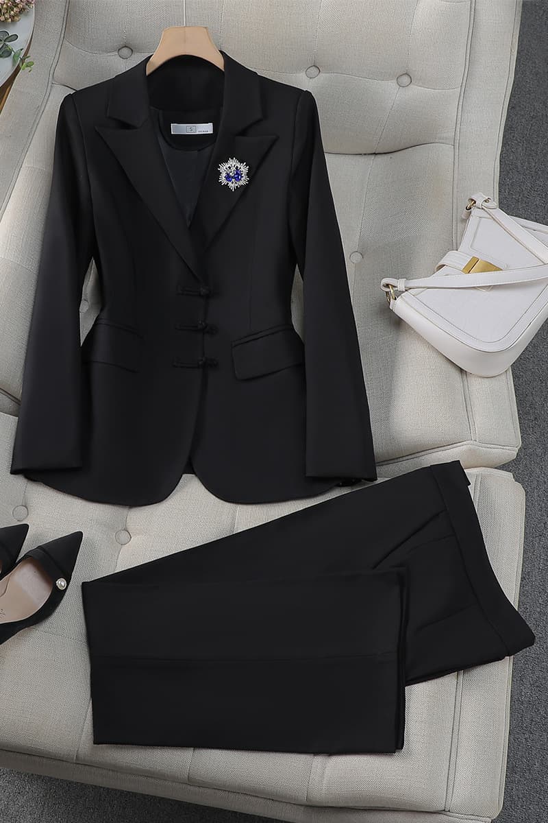 Премиум чувство двубортный красный костюм профессиональный костюм женский трансграничный новый темперамент богиня Fan модная...