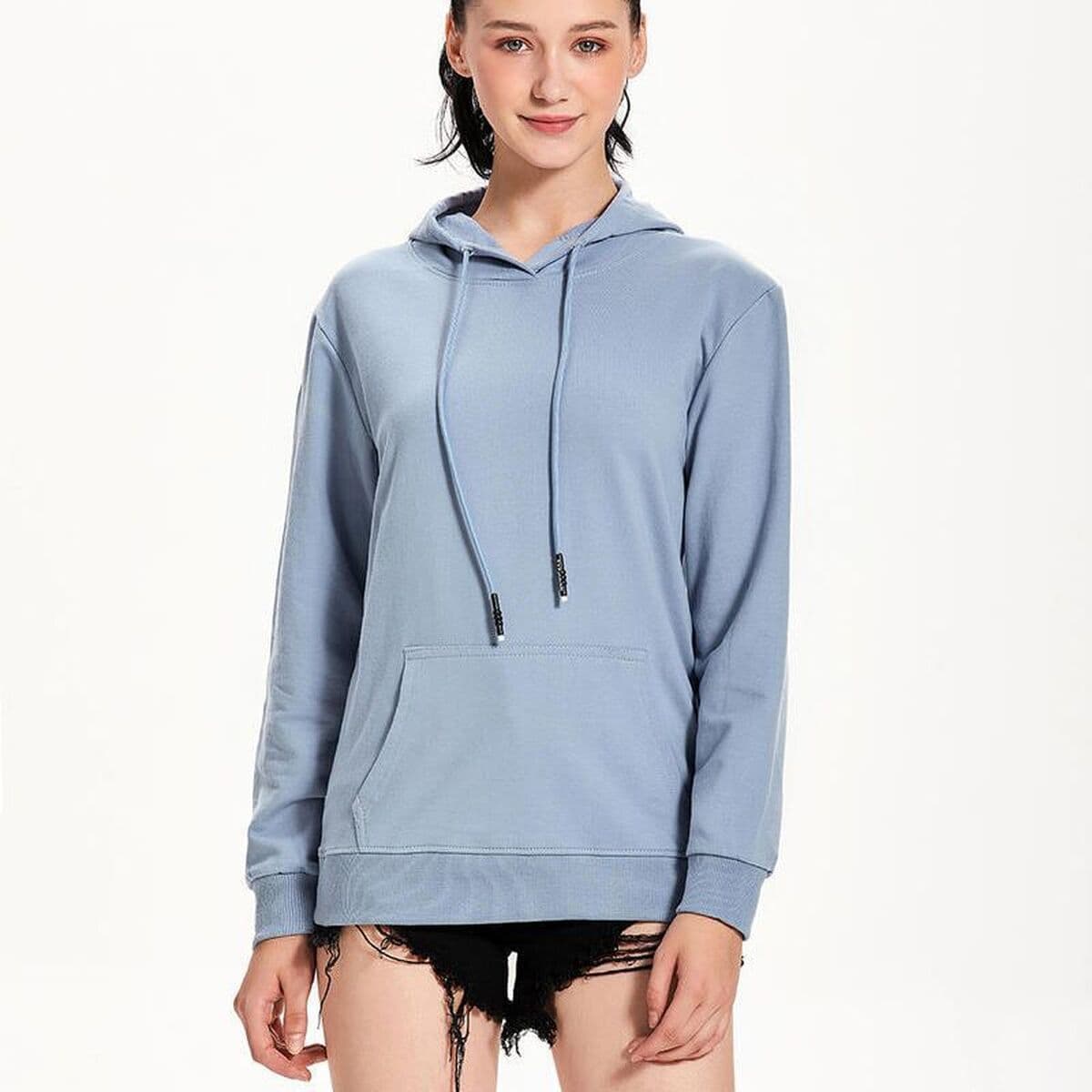 Толстый мягкий хлопковый свитшот из вельвета, женская толстовка с капюшоном, 97% хлопок, с длинными рукавами, унисекс,...