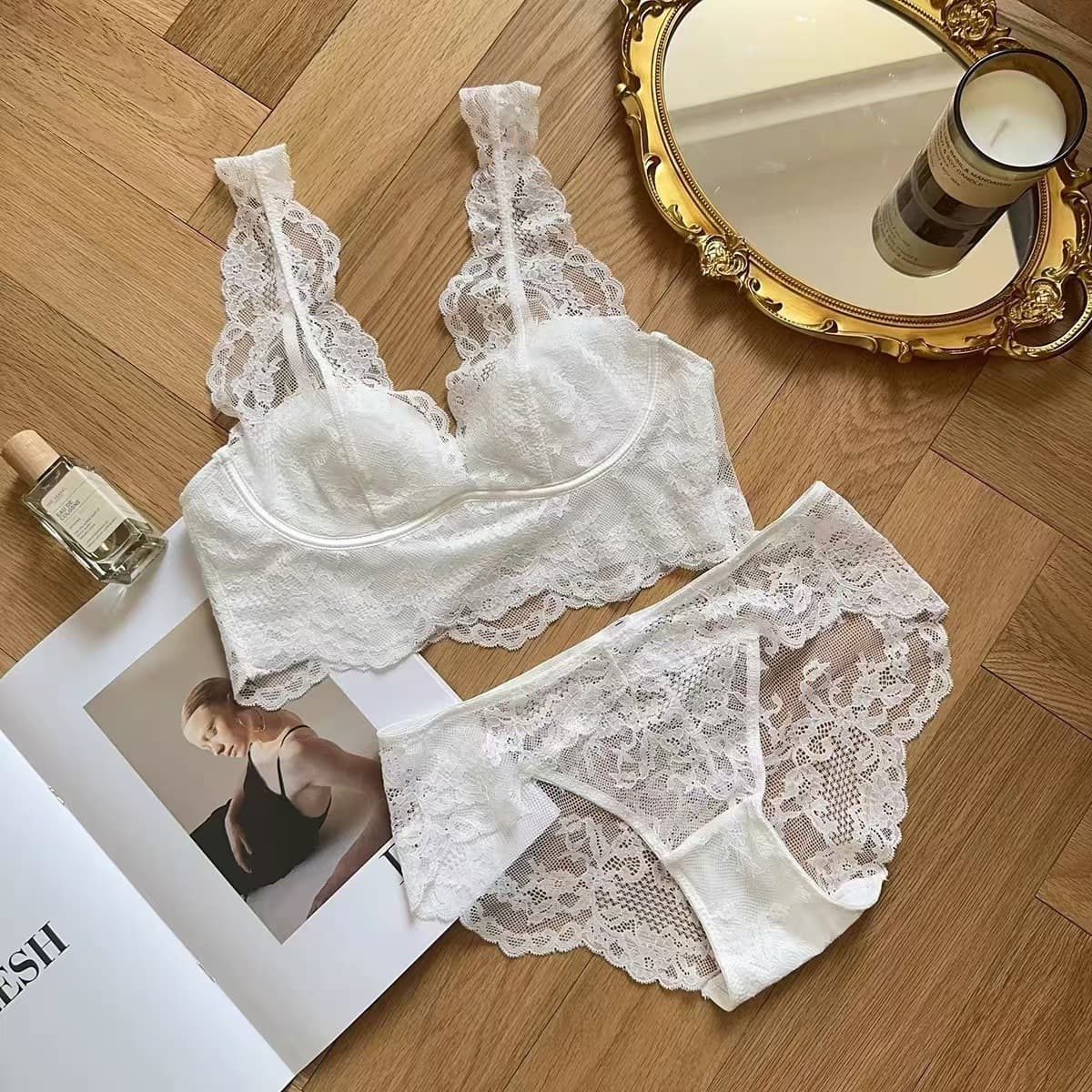 Высоко экстравагантное нижнее белье женская большая грудь маленькая французская тонкая спина красивая сексуальная без...