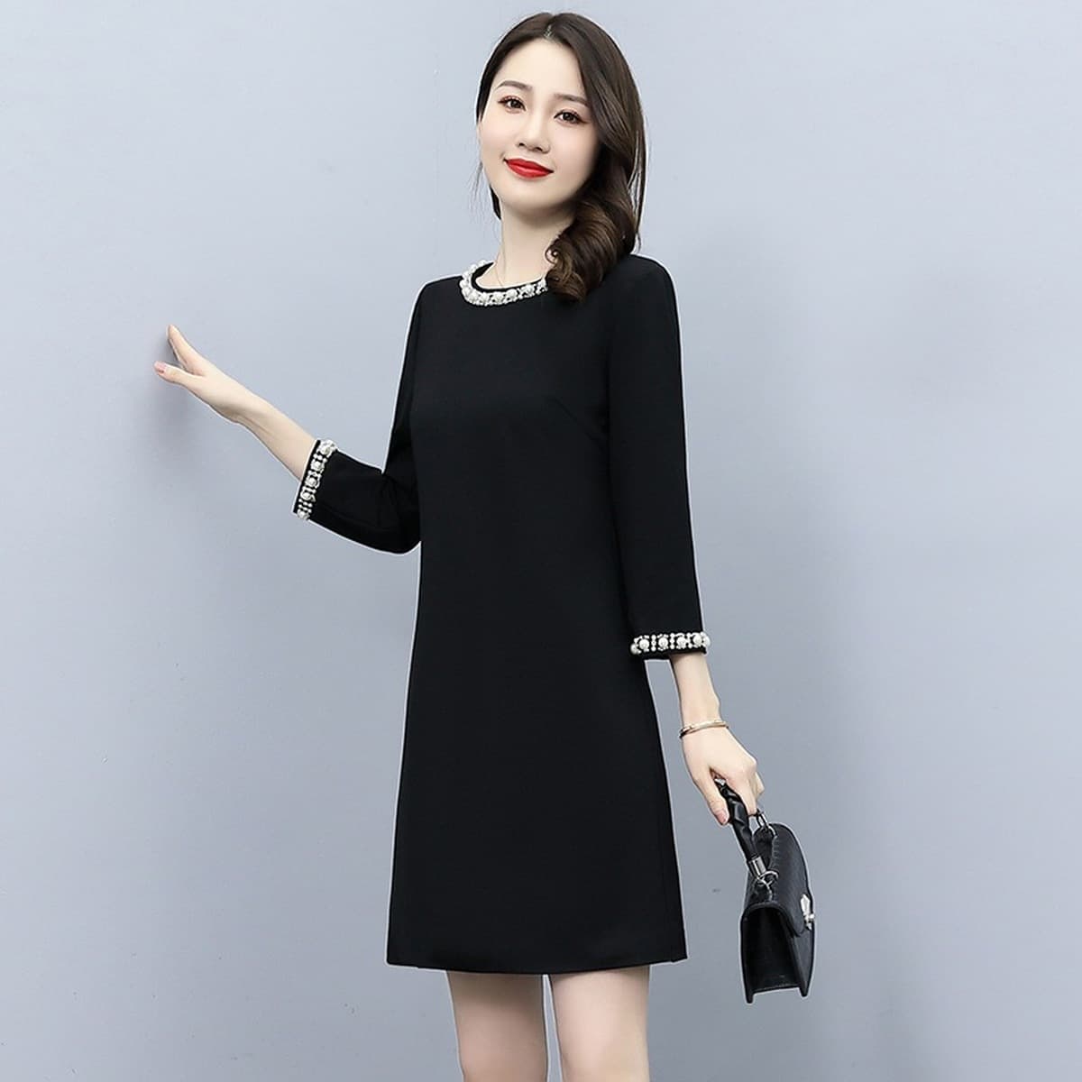 Красное платье мини, новая осенняя коллекция 2025 года, подходит для женщин, посещающих свадебные банкеты, элегантное платье...