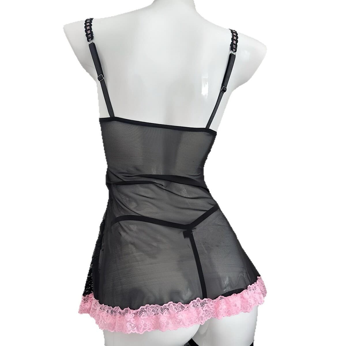 Rose Cloud Sexy Pure Desire Кружевная ночная рубашка с пуш-ап на косточках Женская ночная рубашка с прозрачными бретелями...