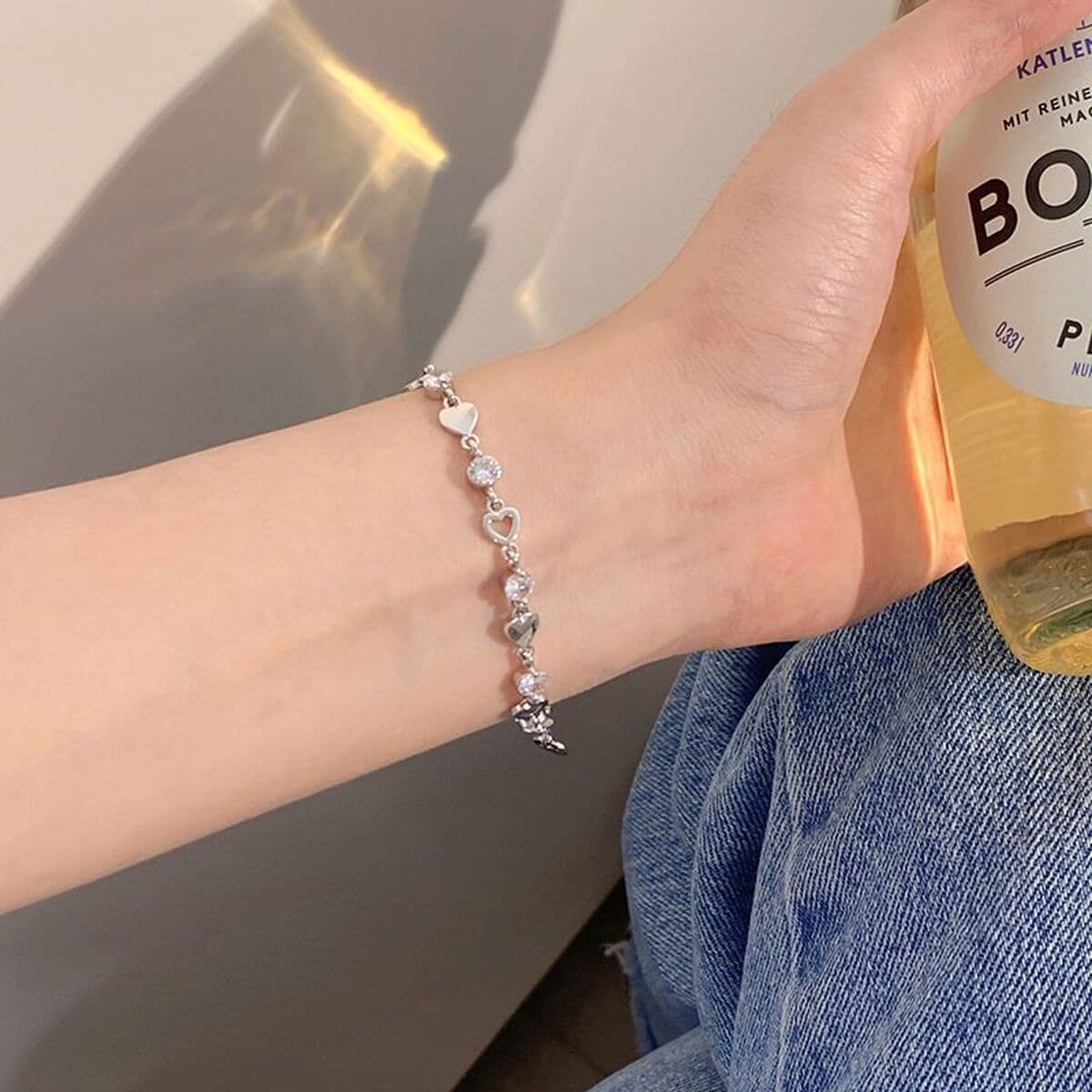 Браслет любви универсальная девушка подарок браслет ниша Мори Фея красота студент подруги женщина полый высокий вид Новый