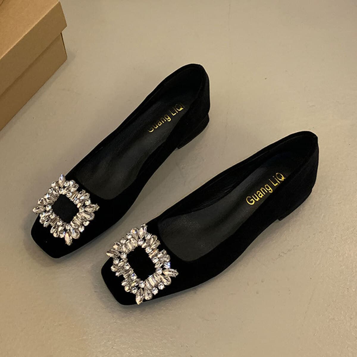 Квадратные туфли на высоком каблуке для повседневной носки, туфли-лодочки на одной ноге, новые элегантные туфли с толстым...