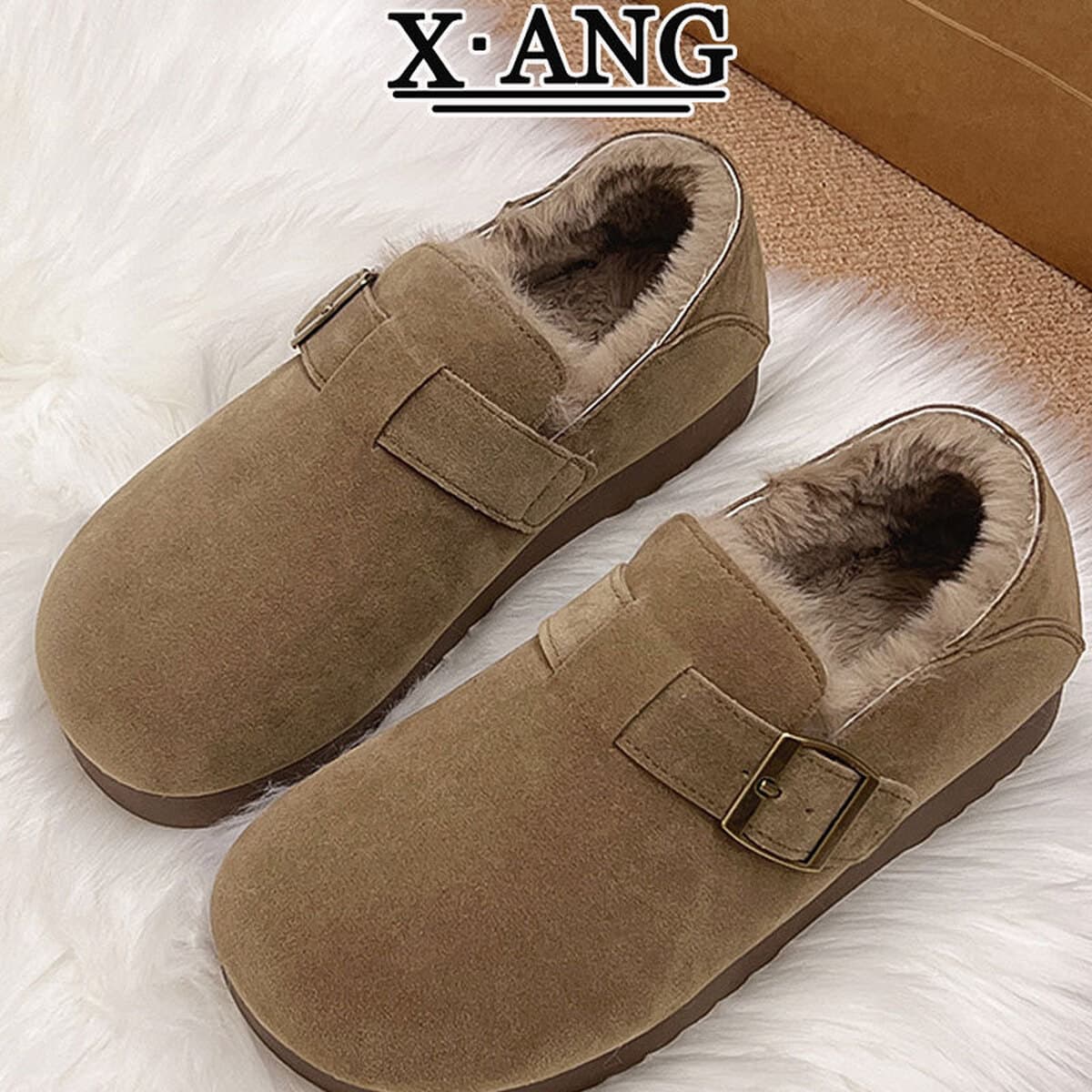 Говяжий флоат все включено ботинки Buckenn Женская бархатная теплая хлопчатобумажная обувь снежные сапоги