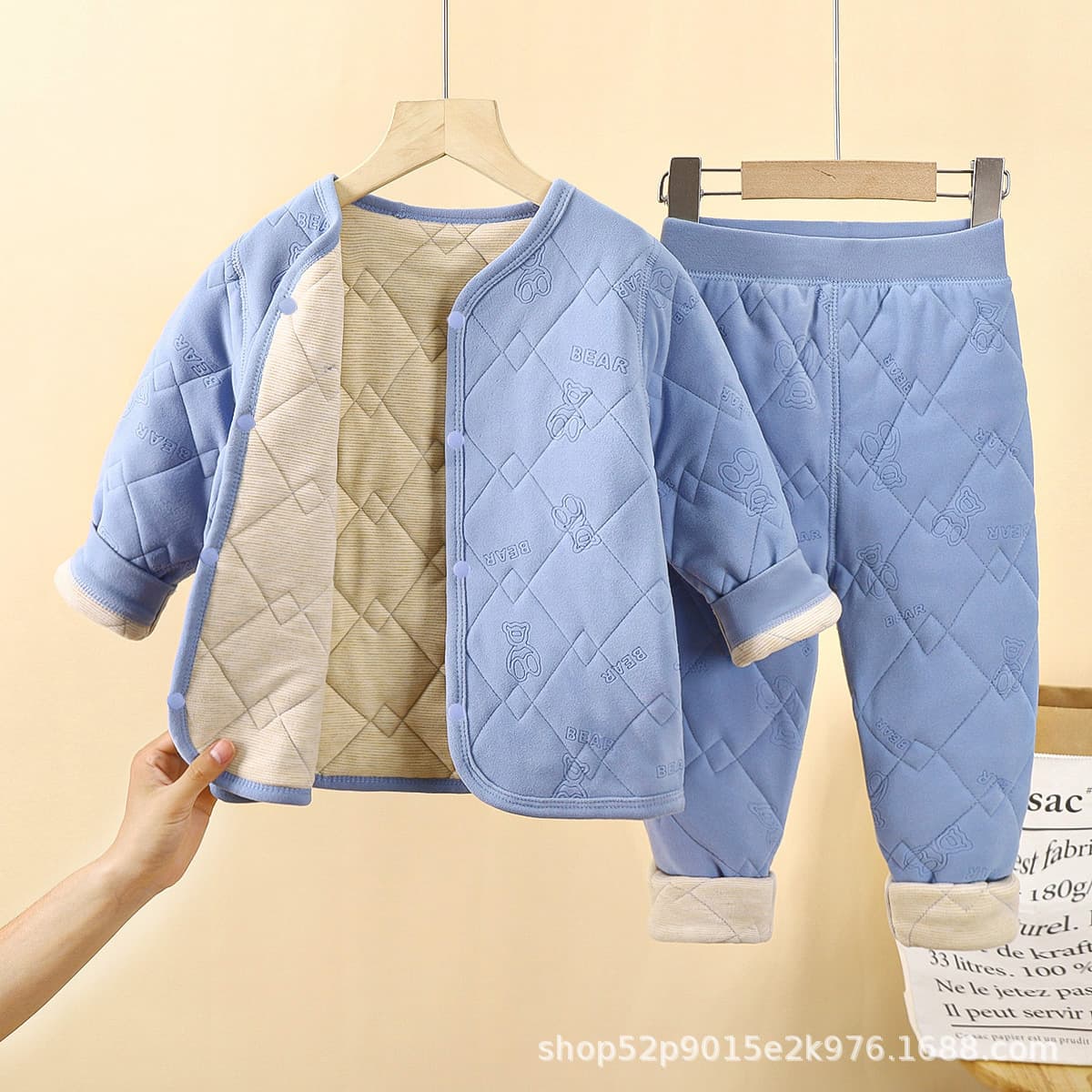 Детская школьная форма артефакт осень-зима новый трехслойный стеганый хлопок для мальчиков