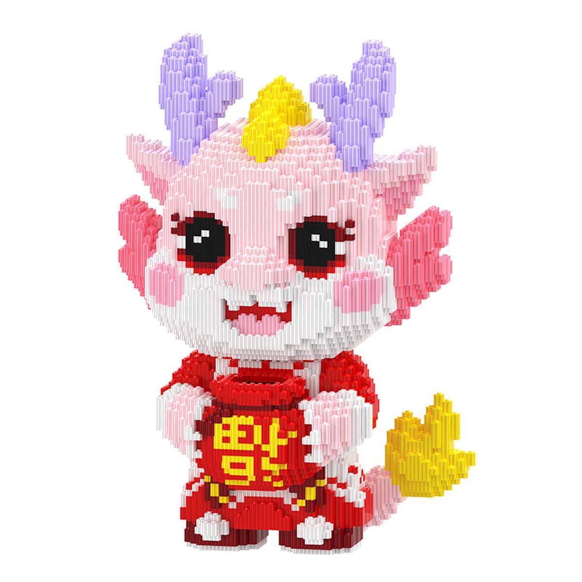 Xinzhe счастливая сумка кукла дракона год дракона талисман мальчик девочка подарок на день рождения хранение ювелирных...