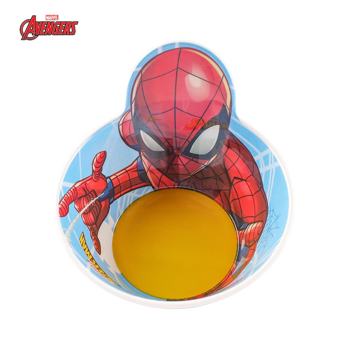 Меламиновая посуда «Человек-паук» Marvel: миска для риса с защитой от ожогов, миска для детского питания, миска для...