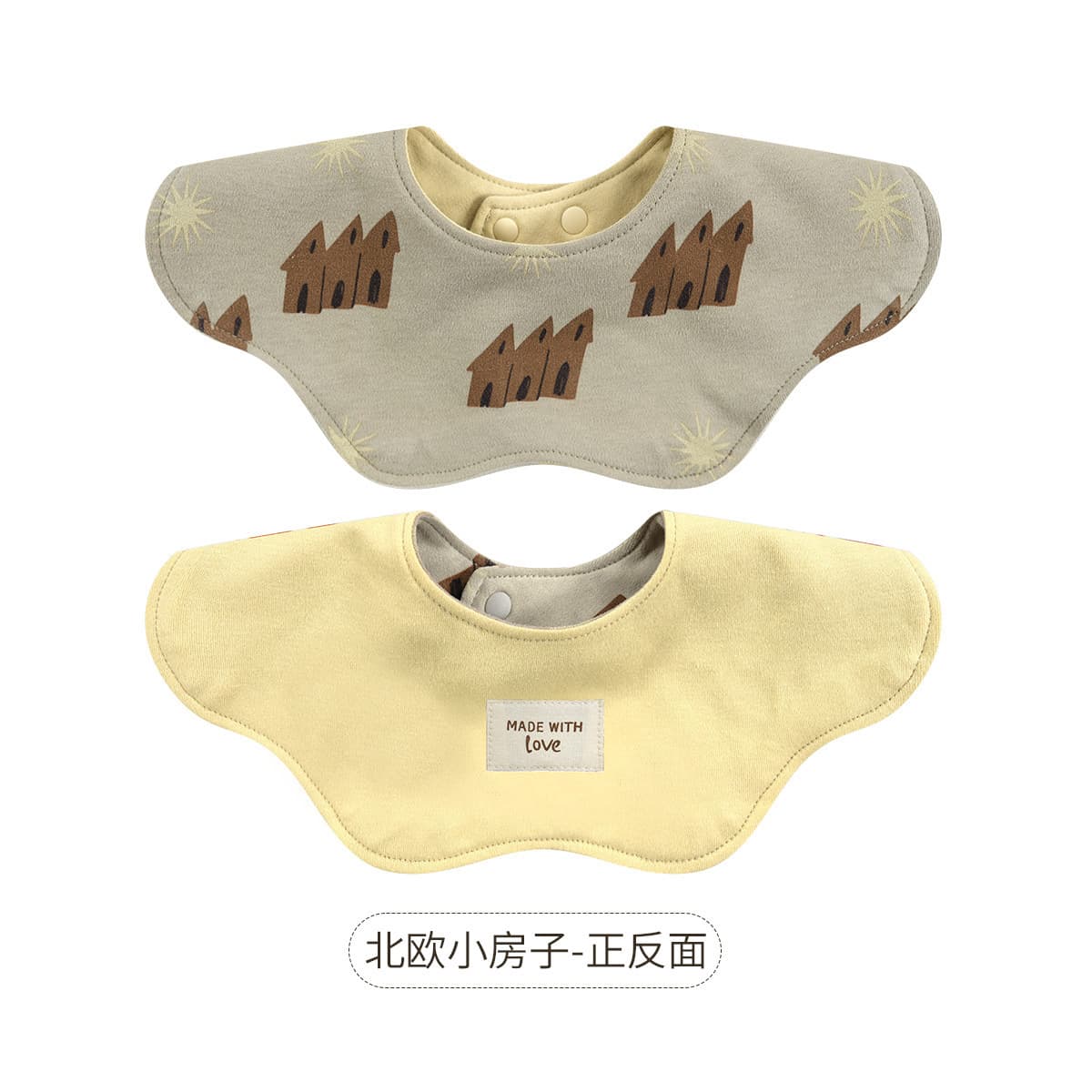 Minizone детское полотенце для слюны из чистого хлопка типа А, нагрудник для новорожденных, мужской и женский нагрудник,...