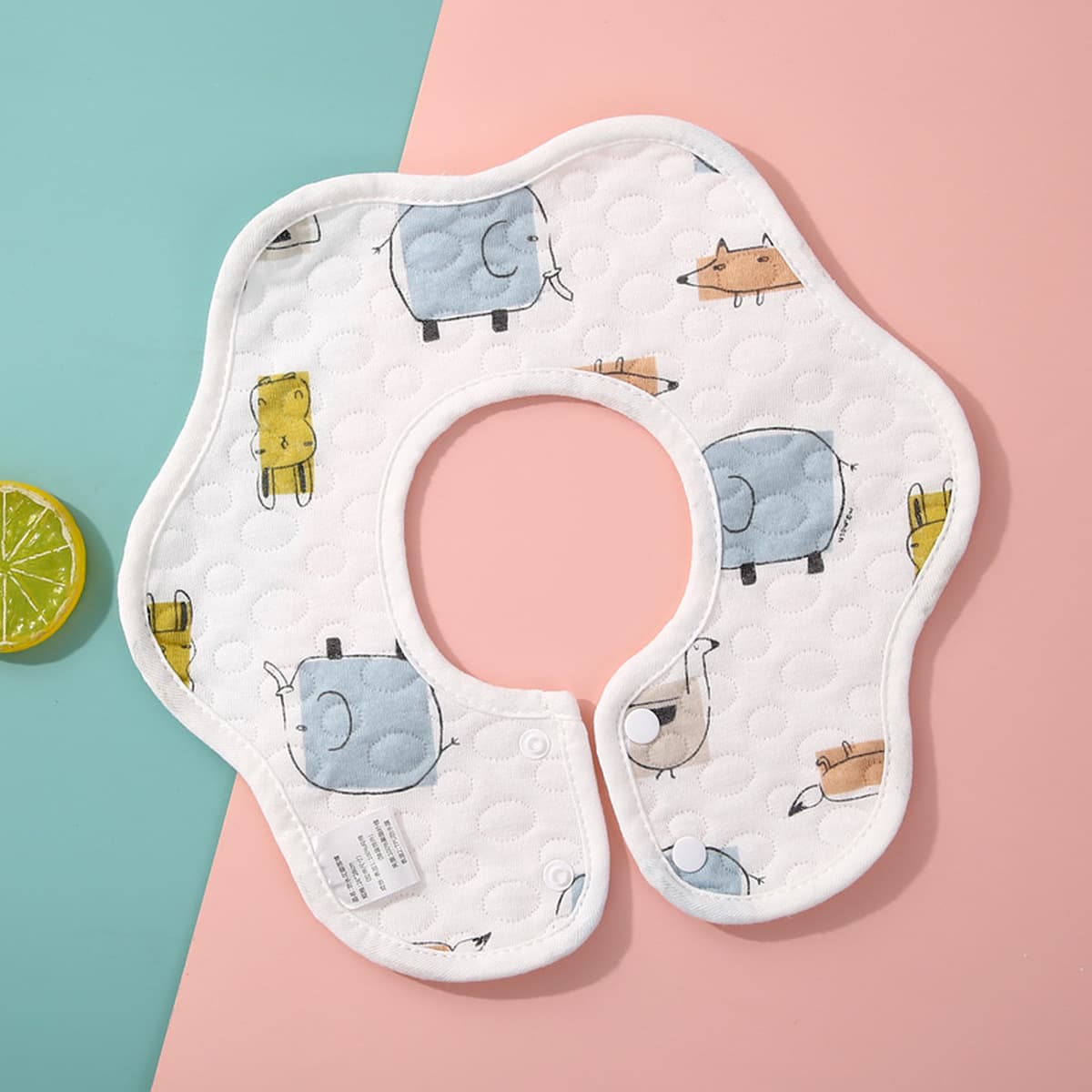 Детское полотенце для слюны, вращающийся на 360 градусов водонепроницаемый нагрудник для новорожденных, нагрудник из чистого...