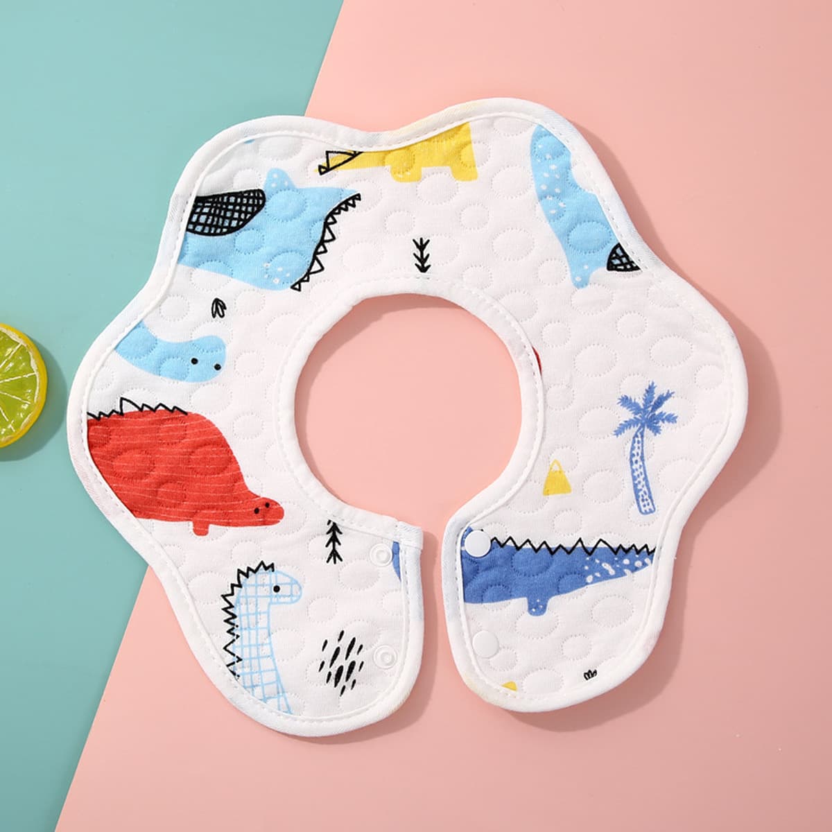 Детское полотенце для слюны, вращающийся на 360 градусов водонепроницаемый нагрудник для новорожденных, нагрудник из чистого...