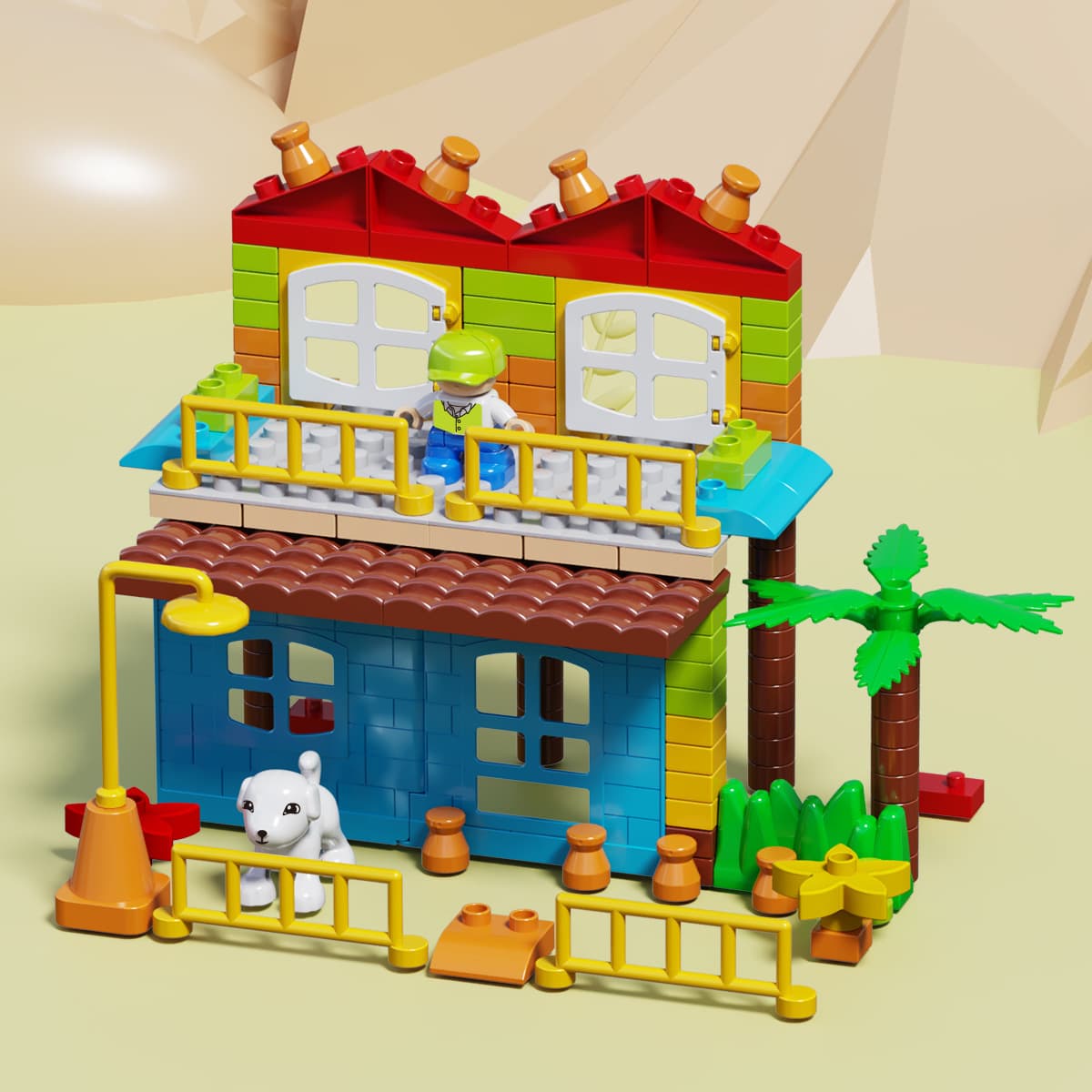 Совместимость со строительными блоками Lego с крупными частицами, игрушки, детские развивающие сборки, сборка мальчиков и...