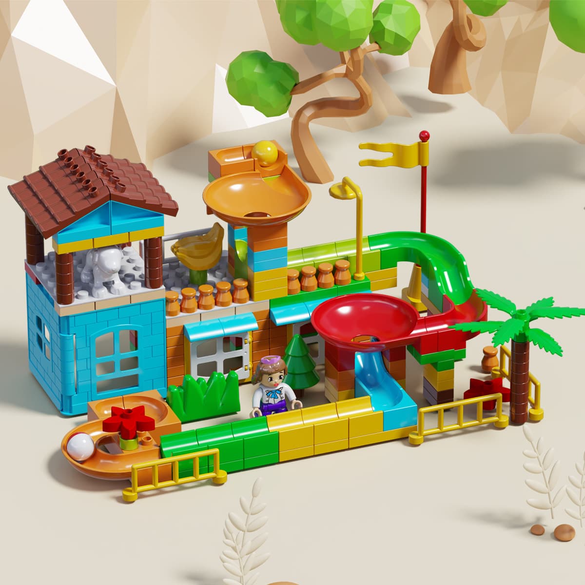 Совместимость со строительными блоками Lego с крупными частицами, игрушки, детские развивающие сборки, сборка мальчиков и...