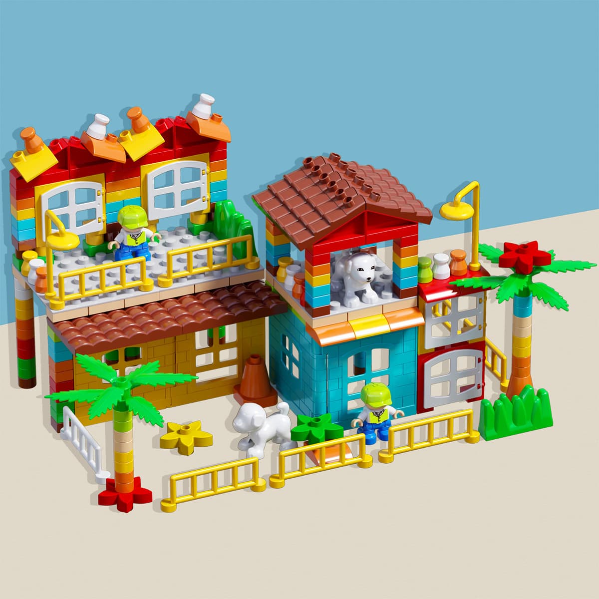 Совместимость со строительными блоками Lego с крупными частицами, игрушки, детские развивающие сборки, сборка мальчиков и...