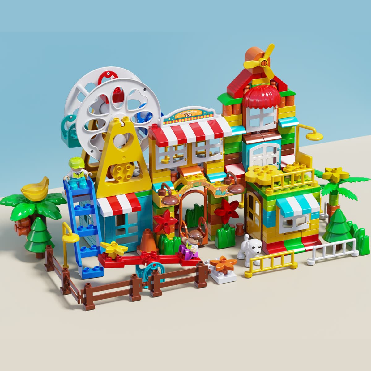 Совместимость со строительными блоками Lego с крупными частицами, игрушки, детские развивающие сборки, сборка мальчиков и...
