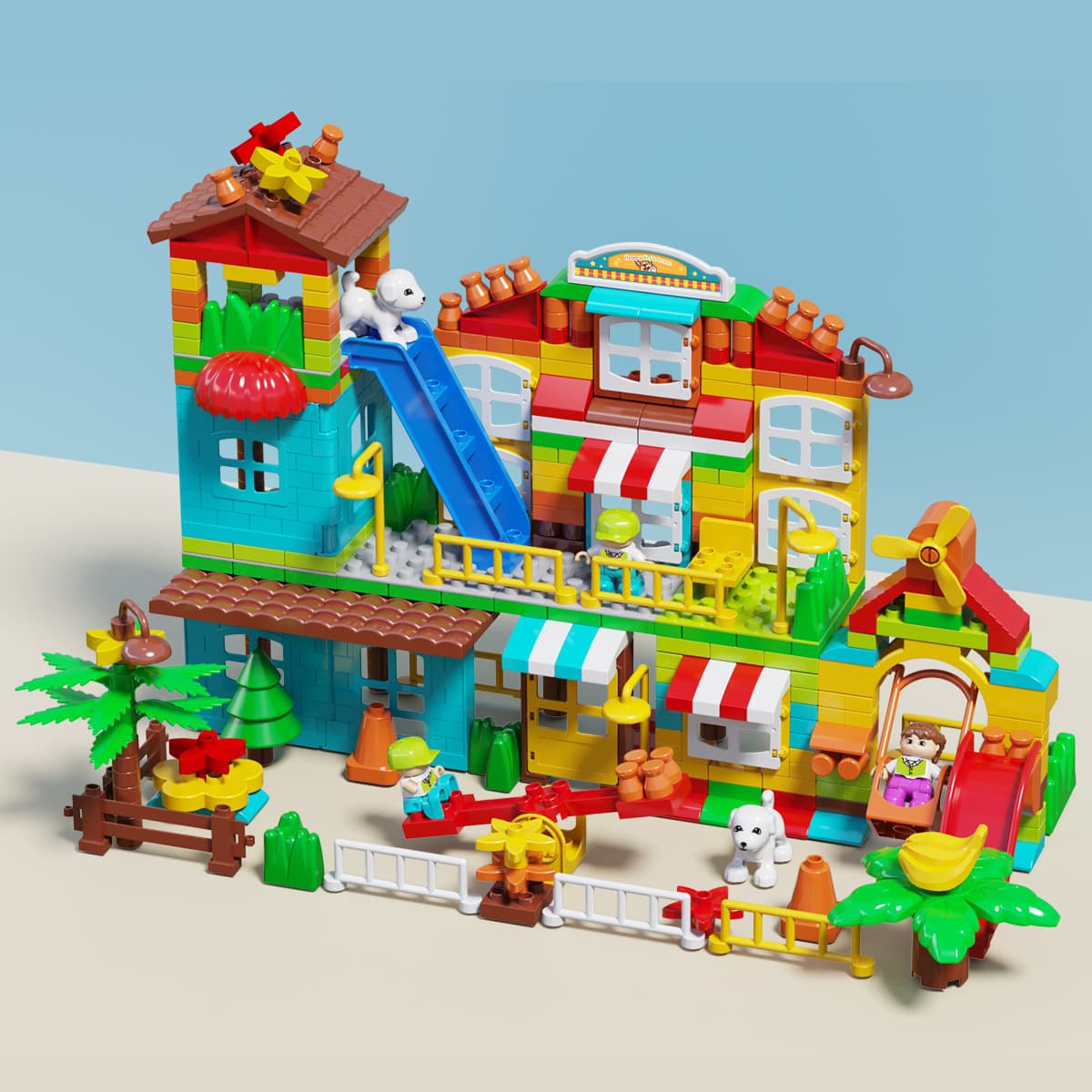 Совместимость со строительными блоками Lego с крупными частицами, игрушки, детские развивающие сборки, сборка мальчиков и...