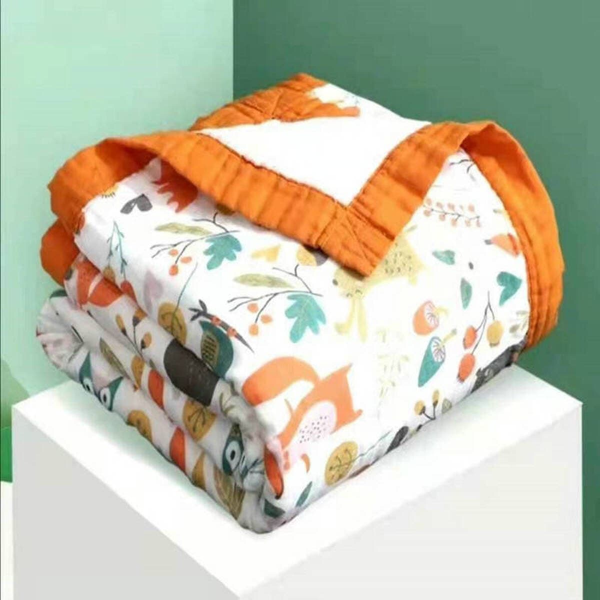 Детское одеяло весна-осень из чистого хлопка высокой плотности, шестислойное Марлевое банное полотенце, утолщенное...