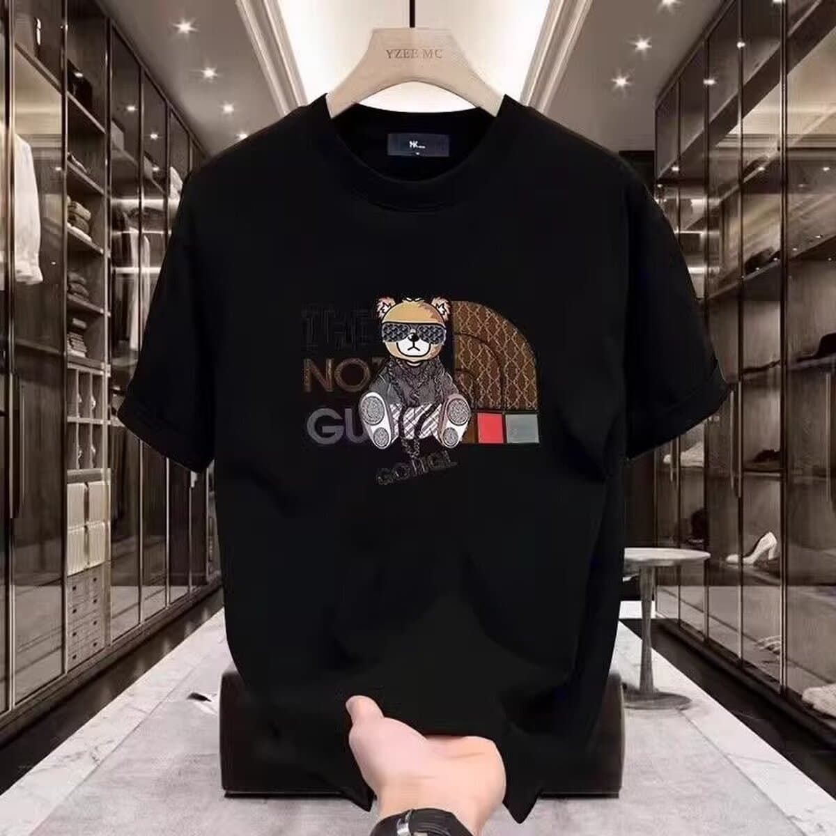 С короткими рукавами мужской красный прилив бренд летом американская красавчик красавчик футболка для юношей и девушек tins...