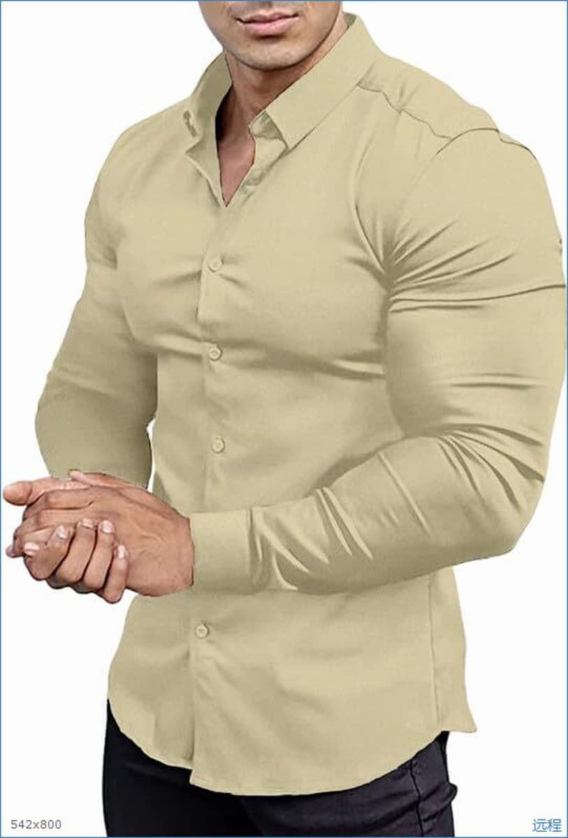 Мышечные мужские бизнес-рубашки бесплатно профессиональная работа Мужская летняя рубашка против морщин повседневная рубашка...
