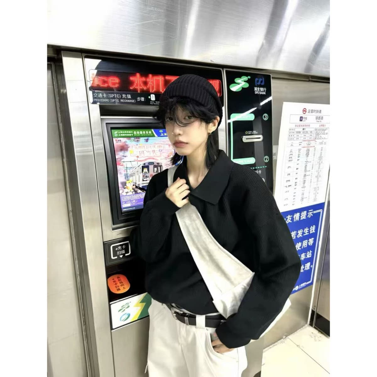 Свитер с V-образным вырезом пуловер свитер толстая игла лацкана мужской POLO с длинными рукавами американский сплошной цвет...