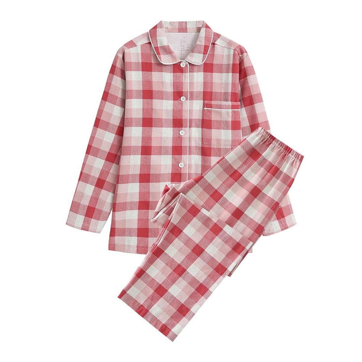 Неокрашенная домашняя одежда в японском стиле для осени и зимы, пижамы из чистого хлопка с начесом, мужской и женский...