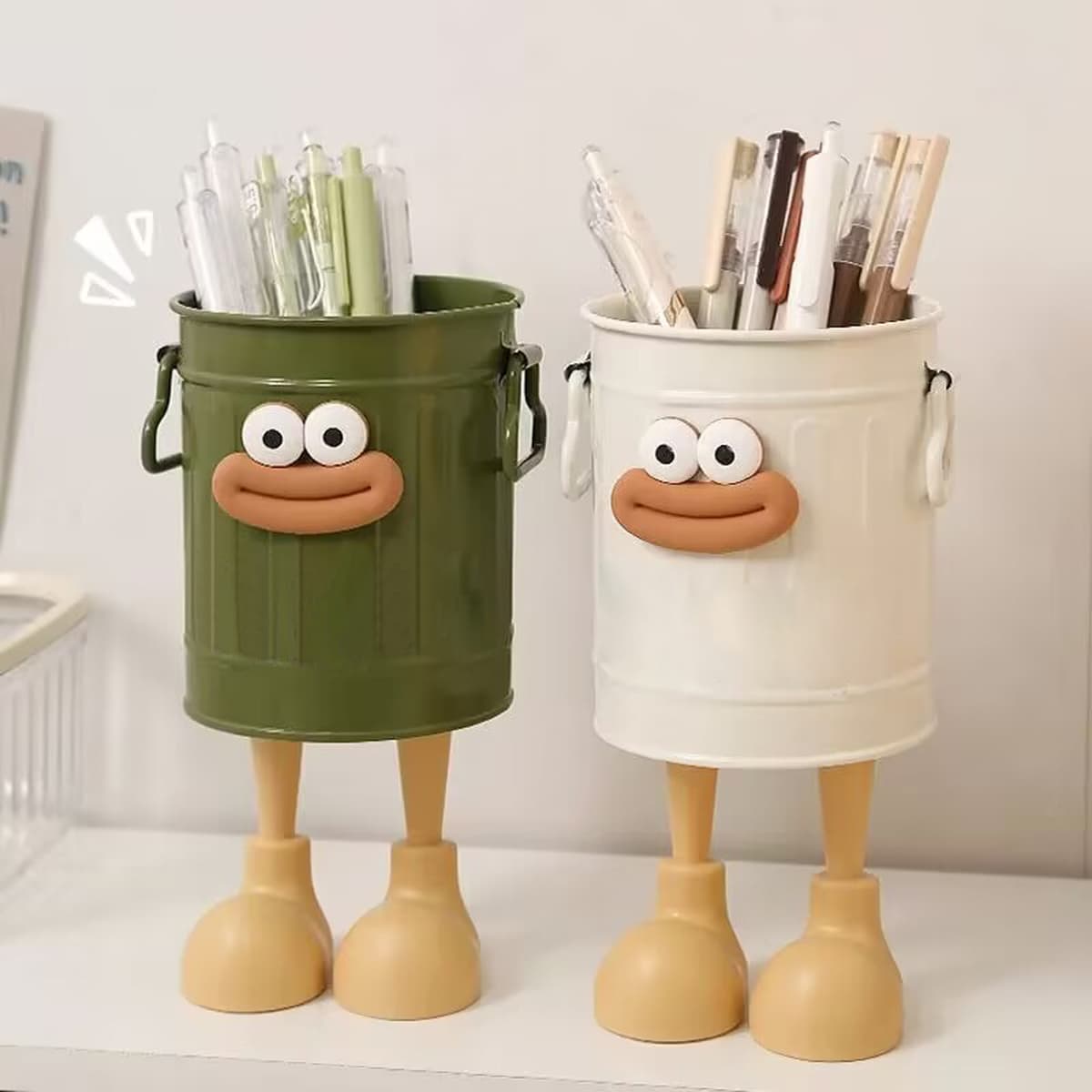 Забавный держатель для ручек большой емкости, студенческий настольный ящик для хранения, офисный ящик для девочек, детей,...
