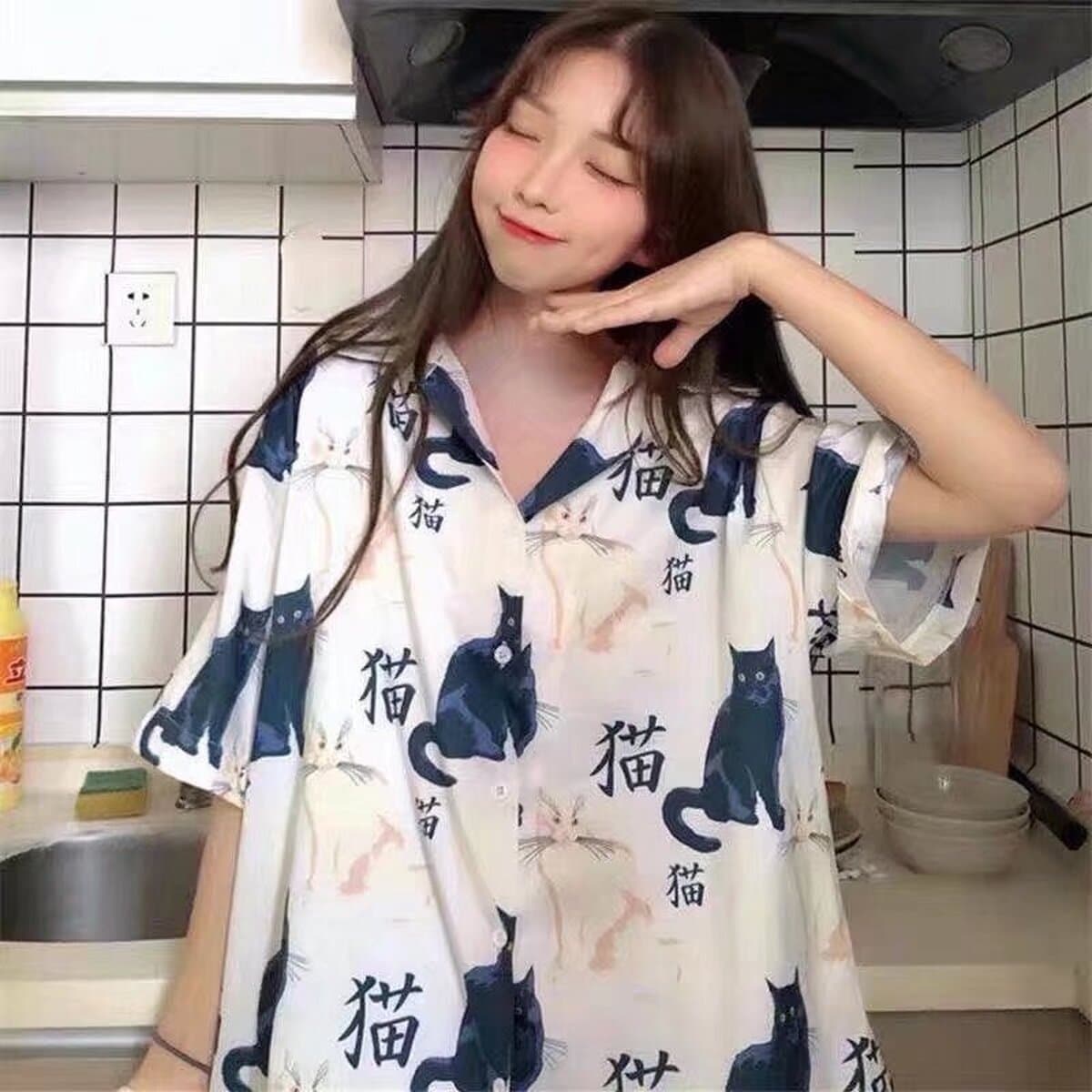 Новая рубашка с цветочным принтом, мужская свободная студенческая рубашка с короткими рукавами, модная рубашка с цветочным...