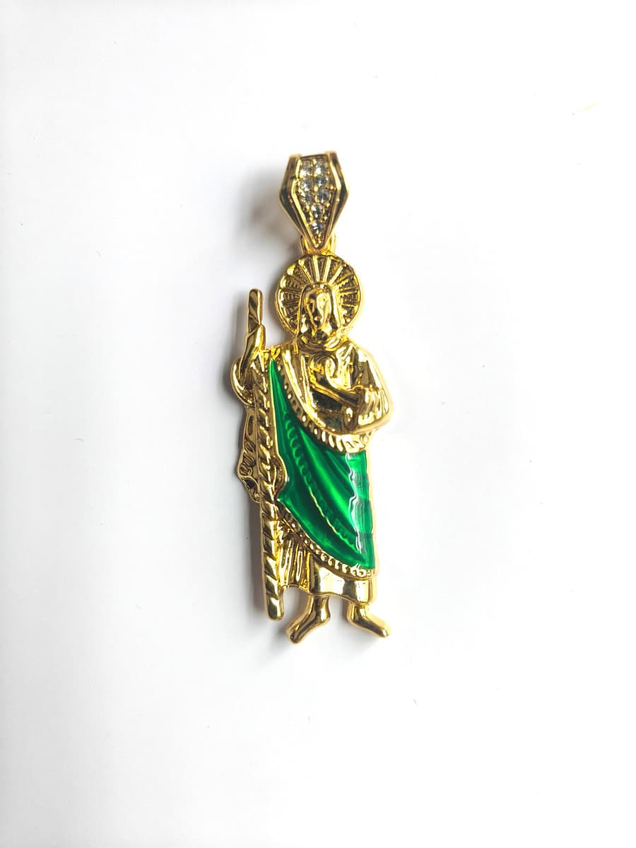 Европейские и американские трансграничные капающие масла Религия Св. Иуда Сплав подвески для мужчин 8MM кубинские цепи...