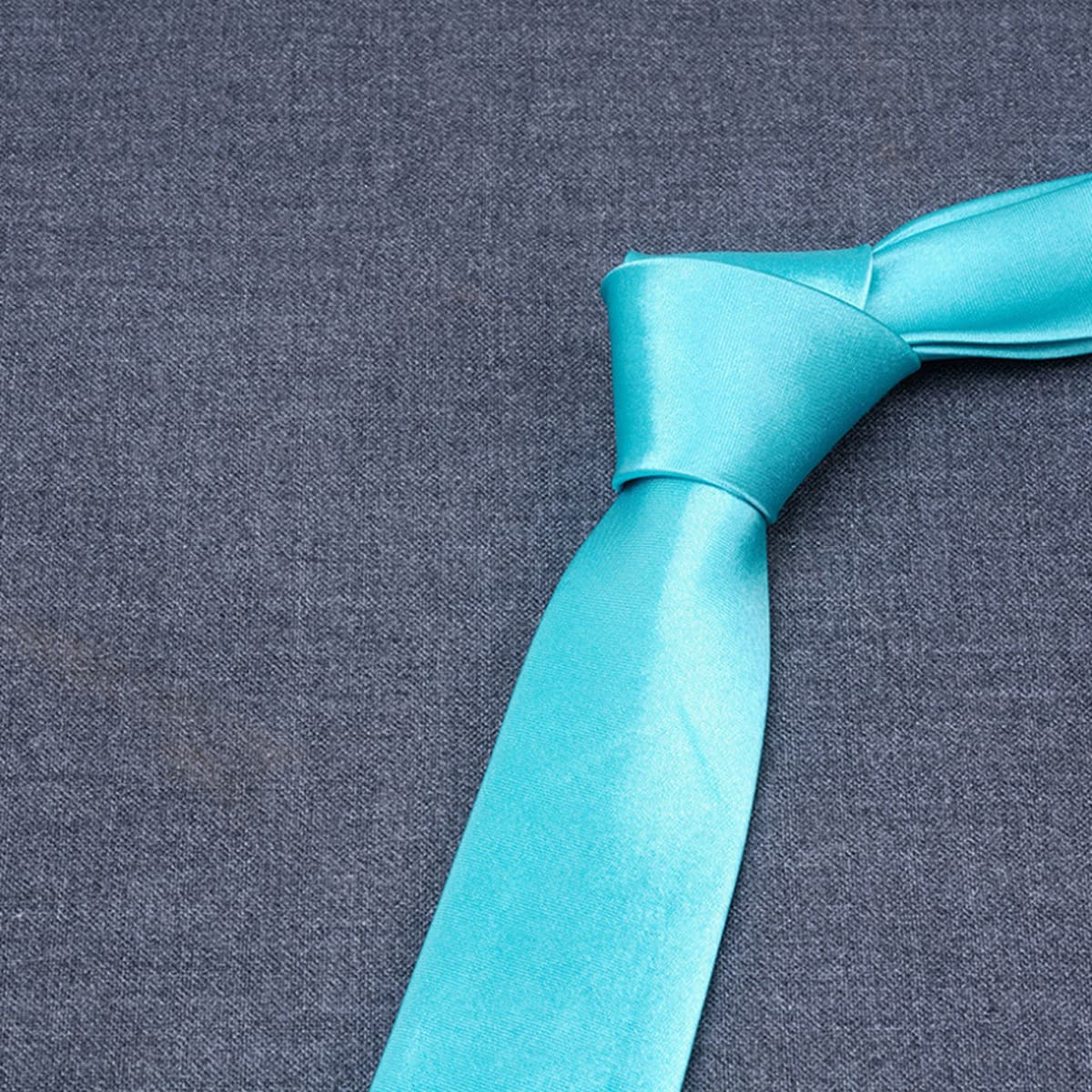 Галстук из сатина 8 см, однотонный синий галстук для мужчин, для свадьбы, бизнеса, однотонный, для женихов и свидетелей