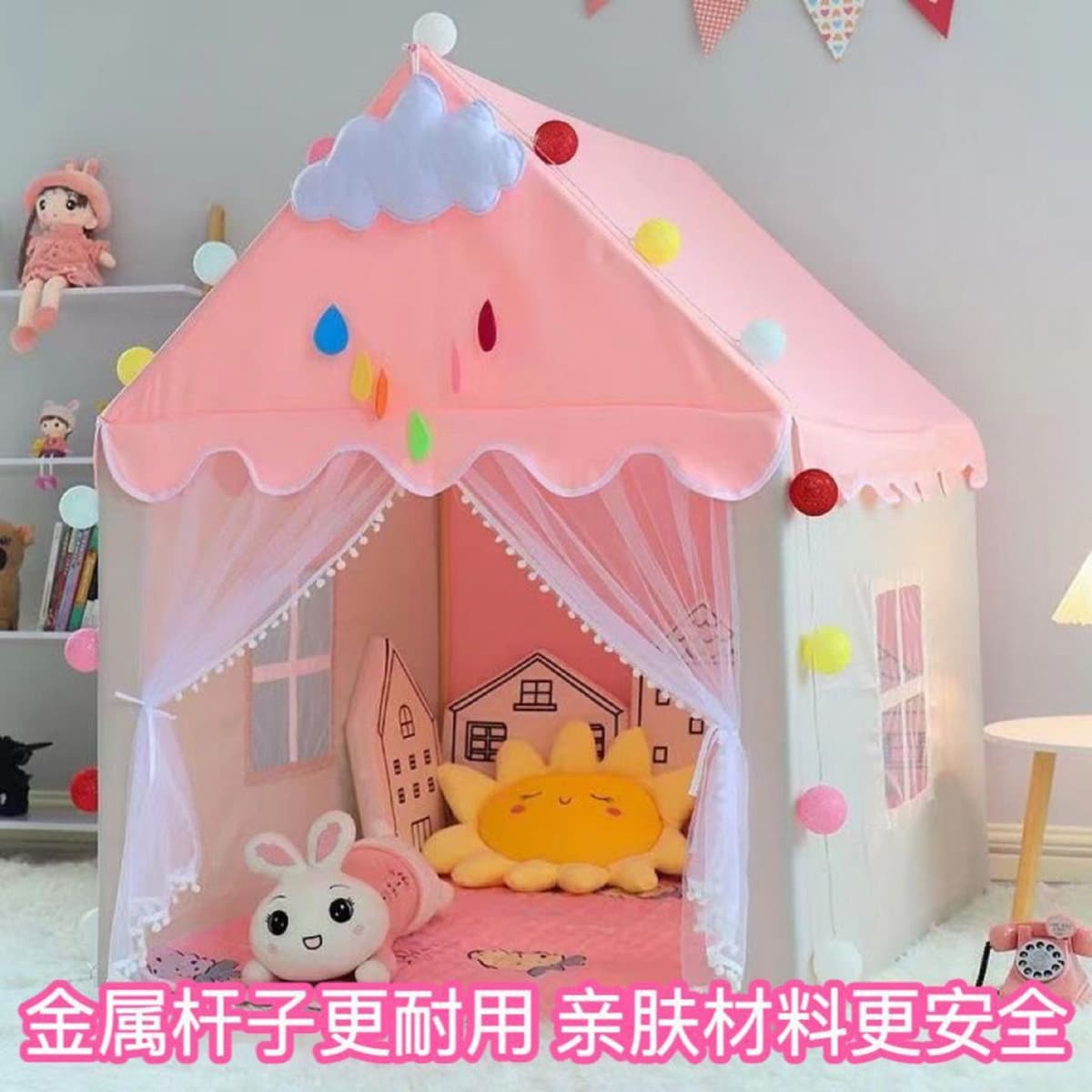 *Детская палатка для дома, кровать-замок принцессы для девочек, детская игрушка, игровой домик, можно спать, маленький...