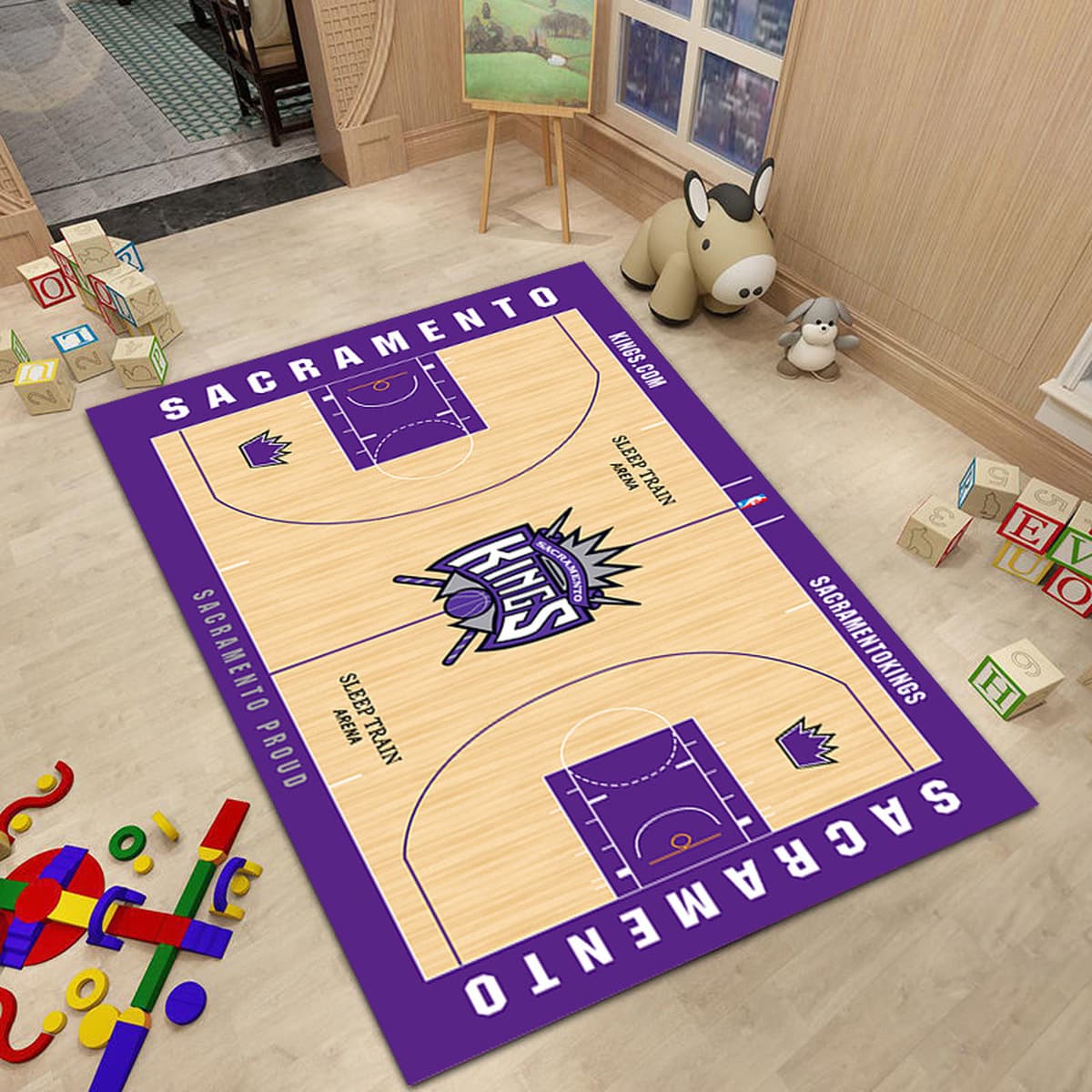 Ковер баскетбольной команды NBA Простой прикроватный ковер для спальни Креативное украшение интерьера Стадион Гостиная Диван...