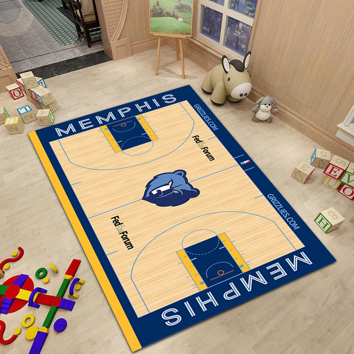 Ковер баскетбольной команды NBA Простой прикроватный ковер для спальни Креативное украшение интерьера Стадион Гостиная Диван...