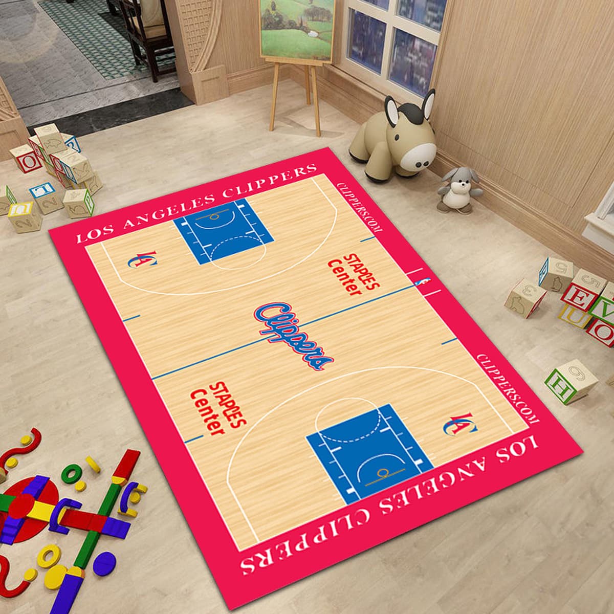 Ковер баскетбольной команды NBA Простой прикроватный ковер для спальни Креативное украшение интерьера Стадион Гостиная Диван...