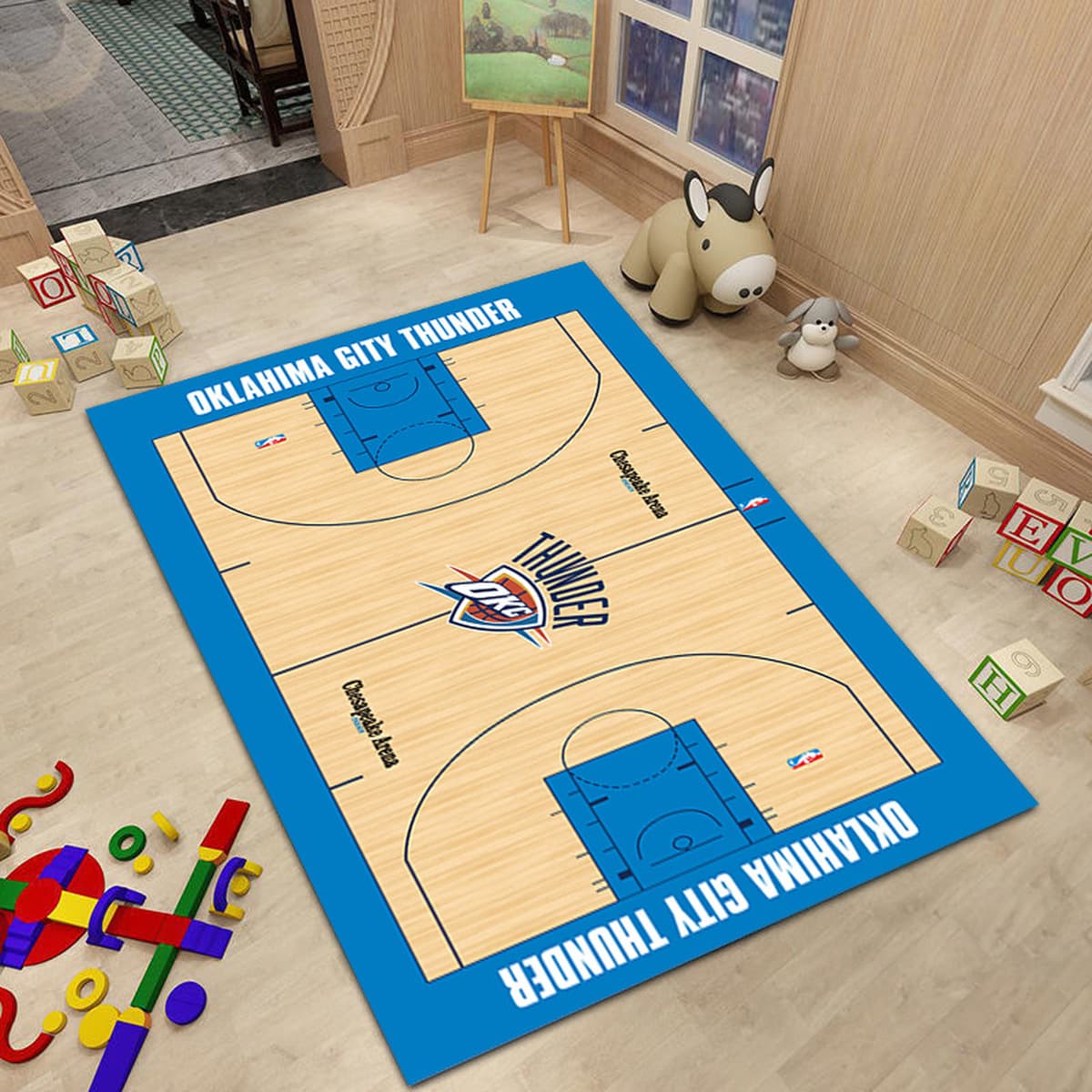 Ковер баскетбольной команды NBA Простой прикроватный ковер для спальни Креативное украшение интерьера Стадион Гостиная Диван...