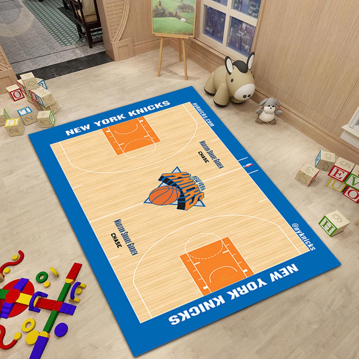 Ковер баскетбольной команды NBA Простой прикроватный ковер для спальни Креативное украшение интерьера Стадион Гостиная Диван...