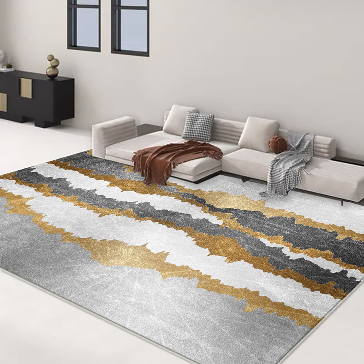 Чернила абстрактный ковер Премиум простой простой стиль стиль гостиная чайный коврик диванный ковер простой кабинет ковер...