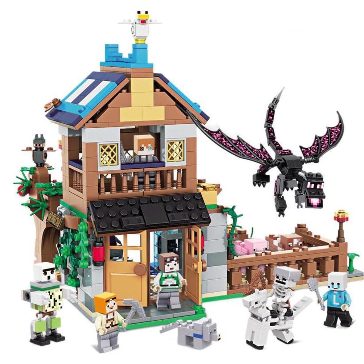 Chaobao мой красивый мир маленькие зернистые строительные блоки трансграничная оптовая креативная игровая сцена