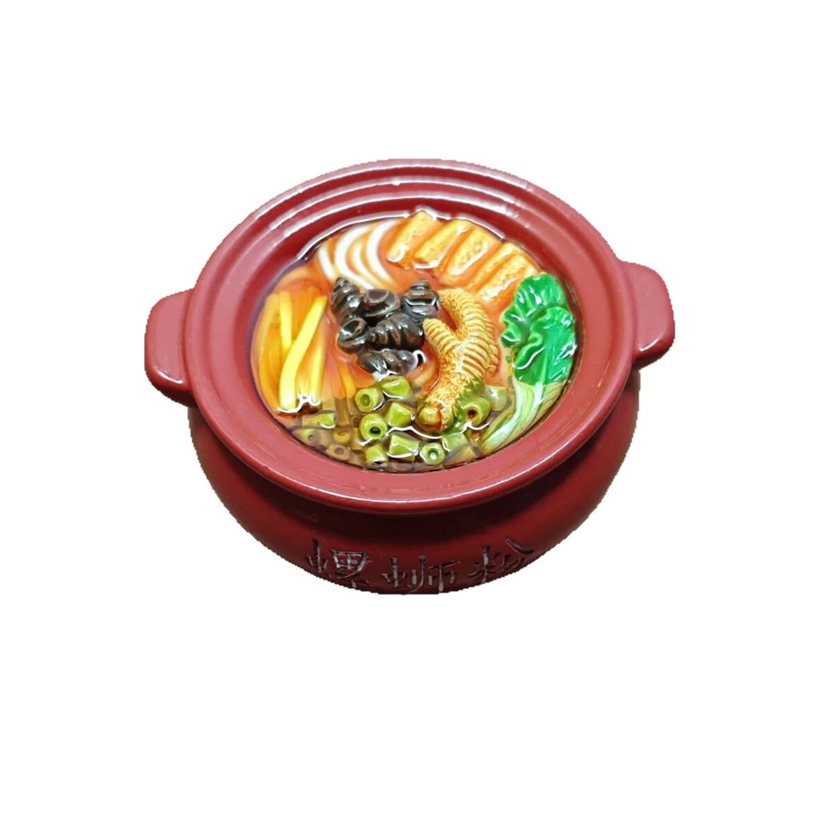 Новый сувенирный магнит на холодильник из смолы с изображением лапши с улитками из Лючжоу, провинция Гуанси, с сильным...