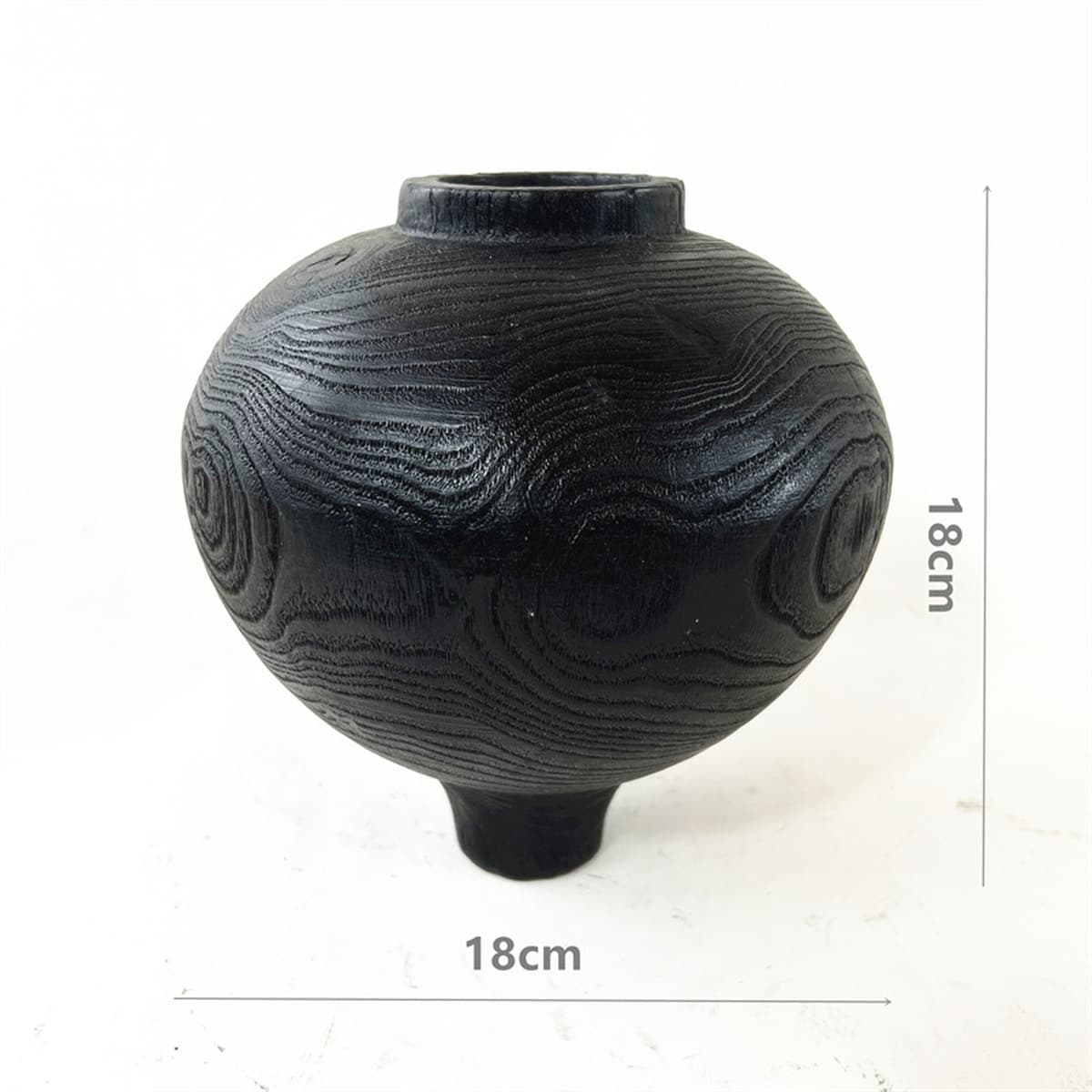 Производитель продает ручной работы китайский карбонизированный каштановый лес большой живот черный ваза для дома Вилла...
