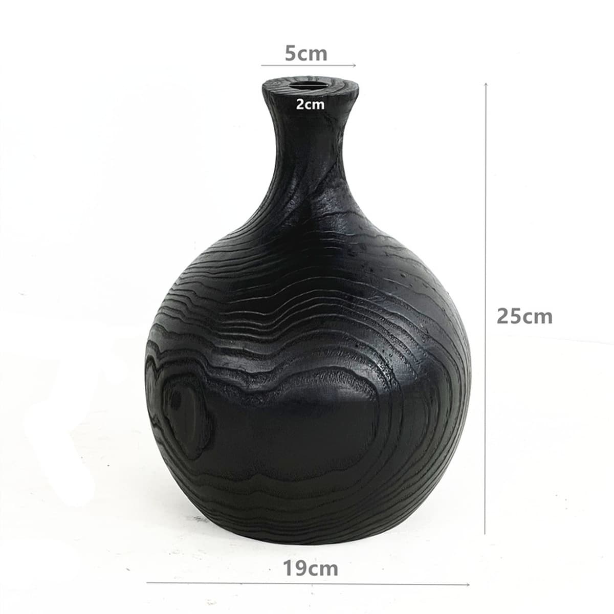 Производитель продает ручной работы китайский карбонизированный каштановый лес большой живот черный ваза для дома Вилла...