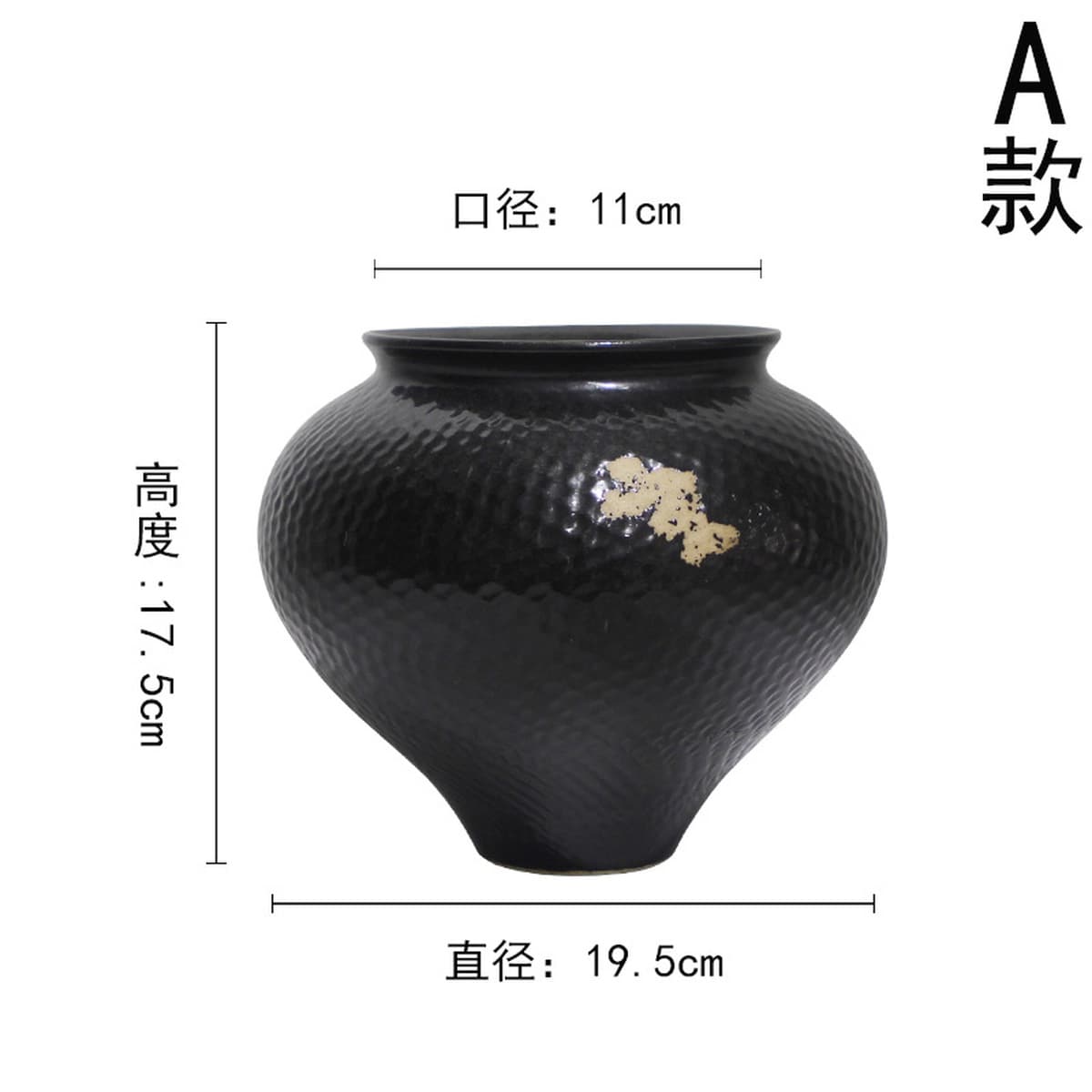 Современная креативная ваза для цветов из керамики из Цзиндэчжэня в виде полосок с узором «молоток» для дома, виллы, отеля,...